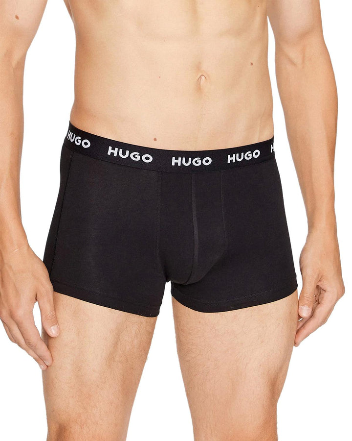 HUGO MENS 3 PACK EOSP TRUNKS BLACK MIXED-Designer Outlet Sales