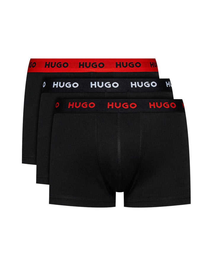 HUGO MENS 3 PACK EOSP TRUNKS BLACK MIXED-Designer Outlet Sales