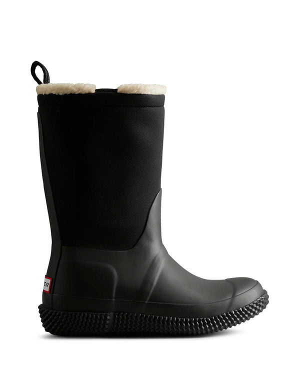 HUNTER WOMENS INSULATED WEBB ROLL TOP BOOTS BLACK-Designer Outlet Sales