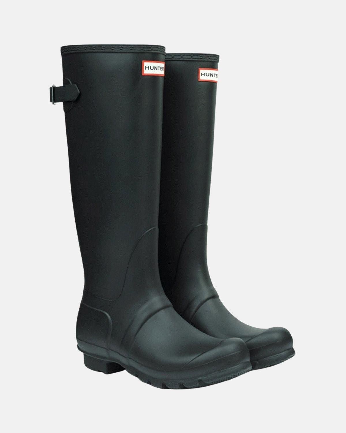 HUNTER WOMENS ORIGINAL TALL BACK ADJUSTABLE BOOTS BLACK – HUNTER-WFT1001RMA-BLK-UK3 | Studio DOS by Designer Outlet Sales