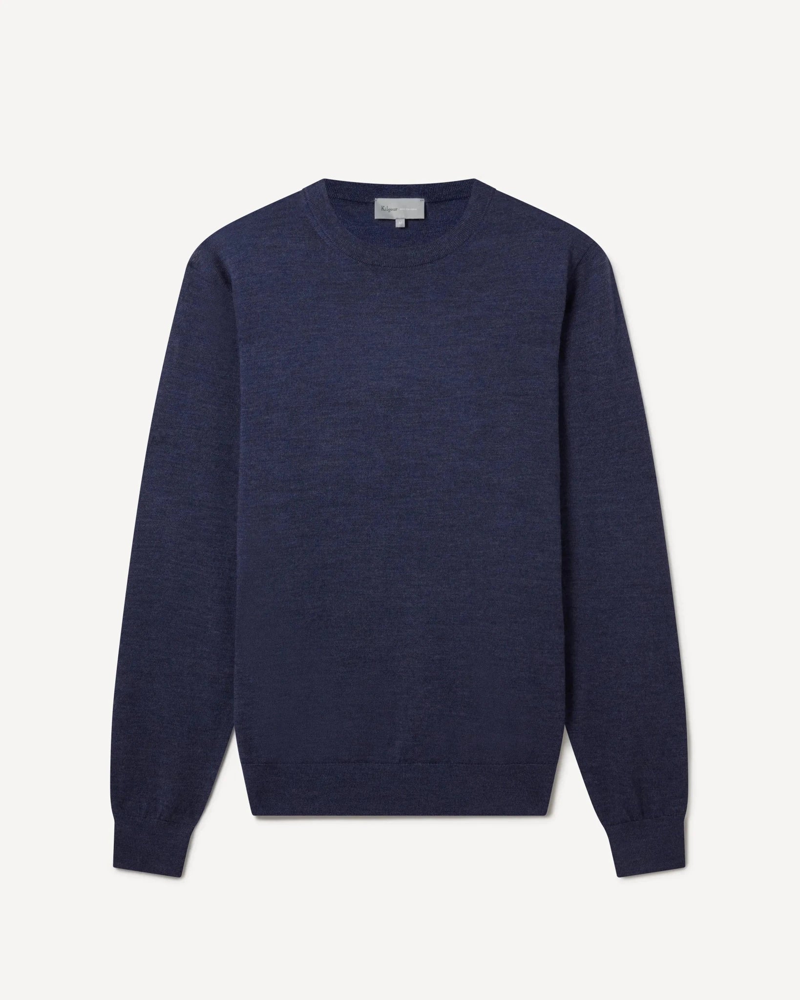 Kilgour Easy Care Merino Wool Crewneck Knit Indigo – 40541-029-054 | Studio DOS by Designer Outlet Sales