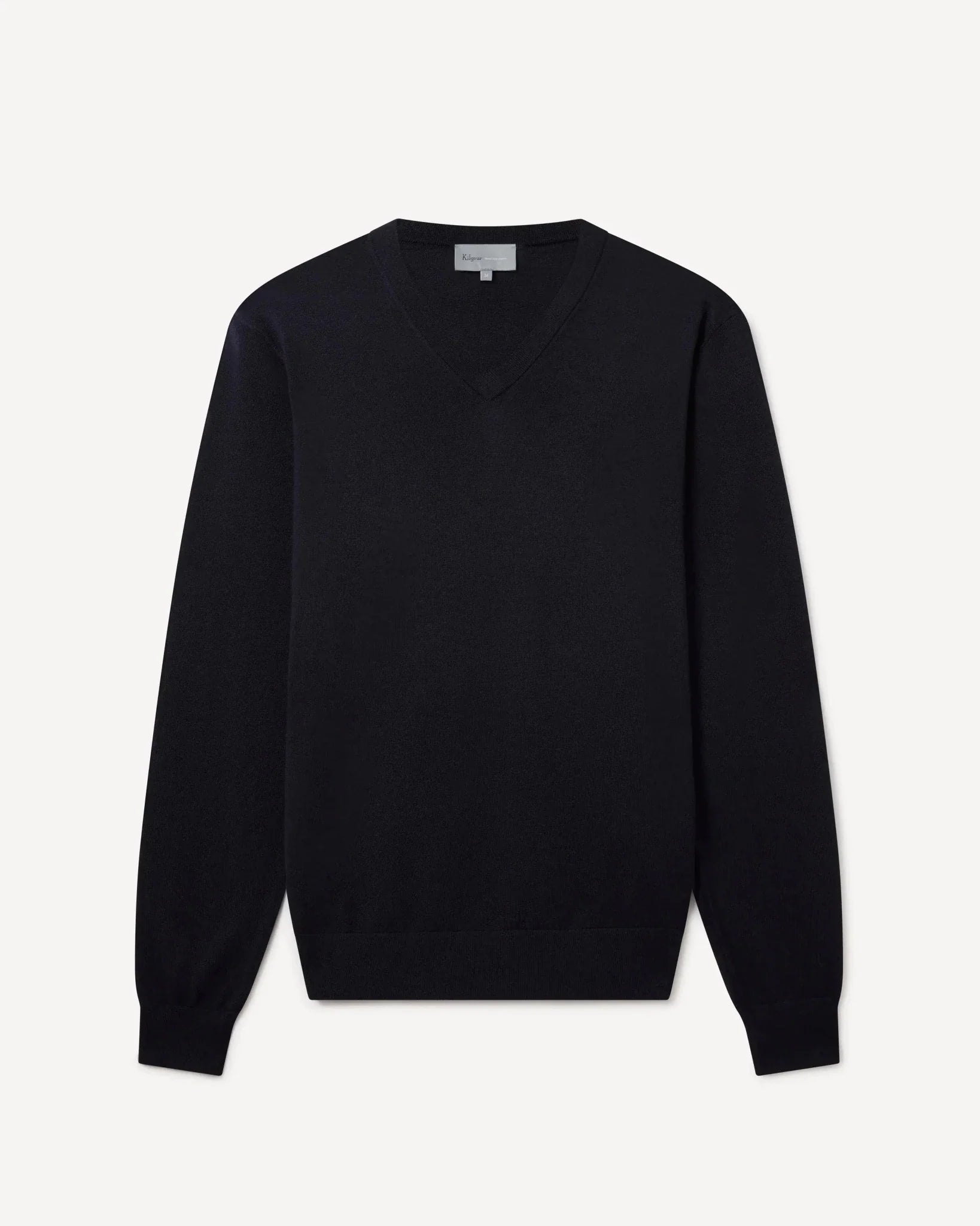 Kilgour Easy Care Merino Wool V - Neck Knit Navy – 40541-029-039 | Studio DOS by Designer Outlet Sales