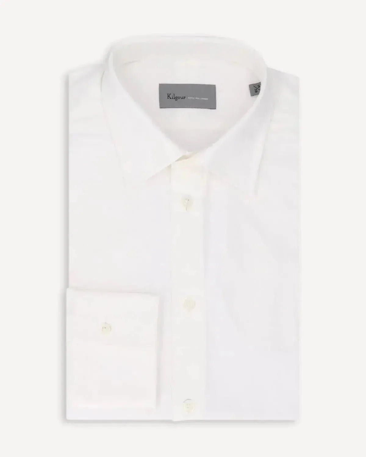 Kilgour Regular Collar Textured Oxford Shirt White – 40541-007-559 | Studio DOS by Designer Outlet Sales
