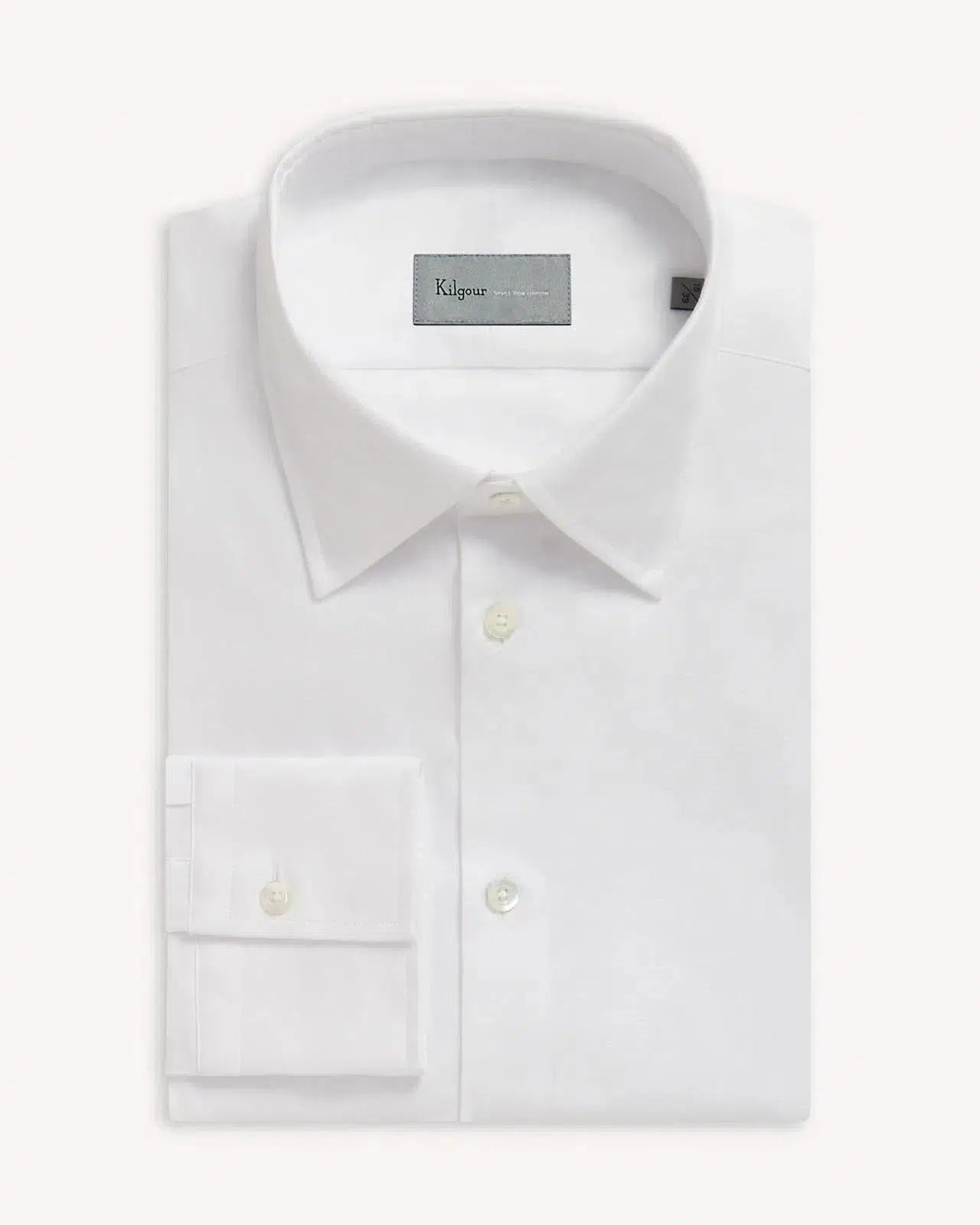 Kilgour Tailored Fit Cotton Shirt White – 40541-005-049 | Studio DOS by Designer Outlet Sales