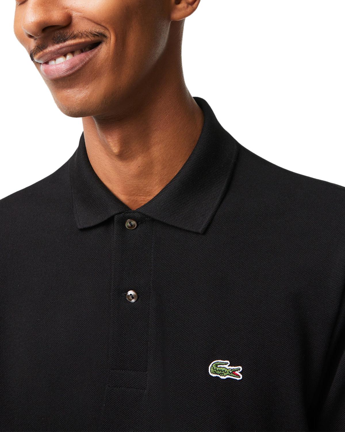 Mens black hotsell lacoste shirt