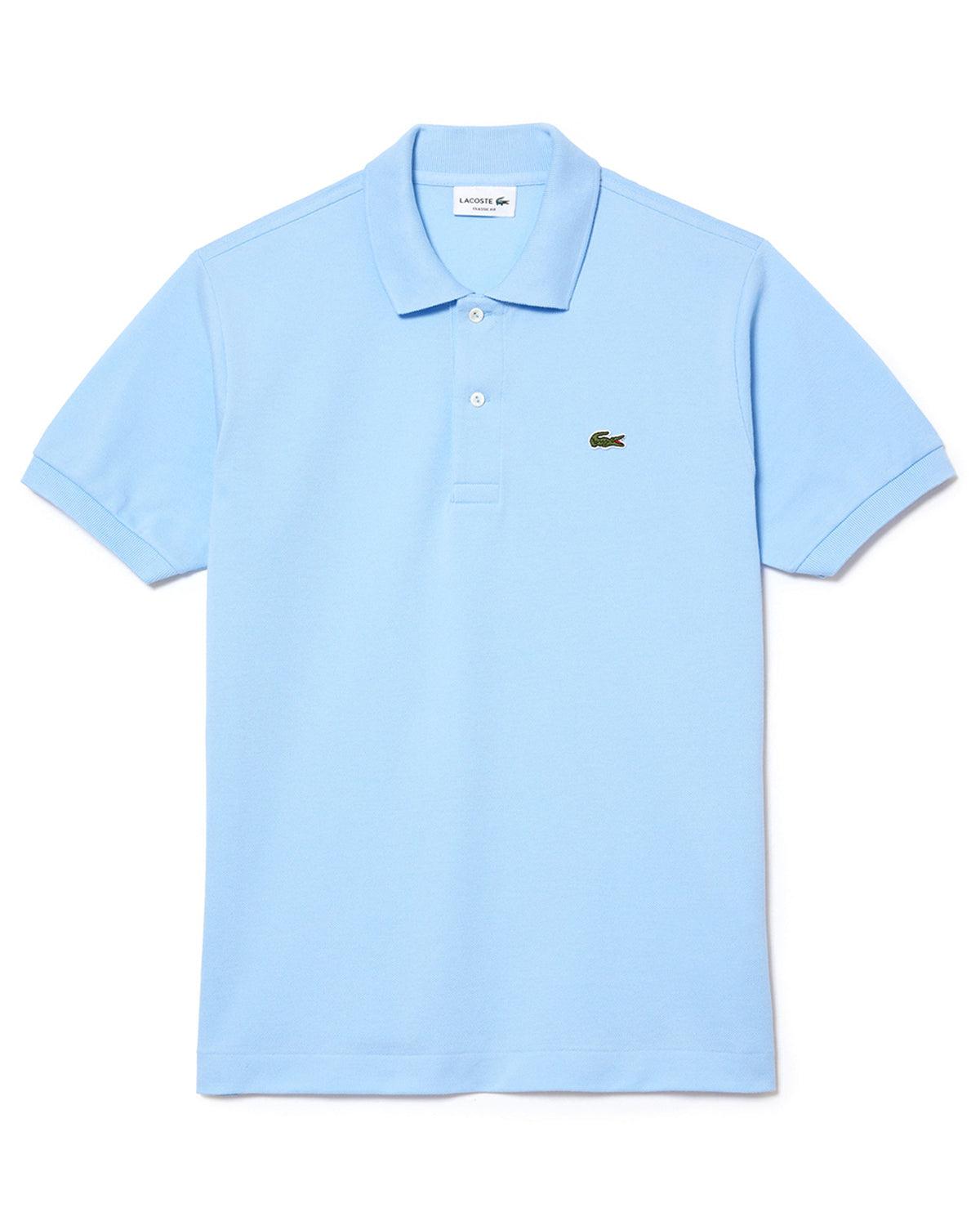LACOSTE MENS L.12.12 POLO SHIRT PANORAMA BLUE – Designer Outlet Sales