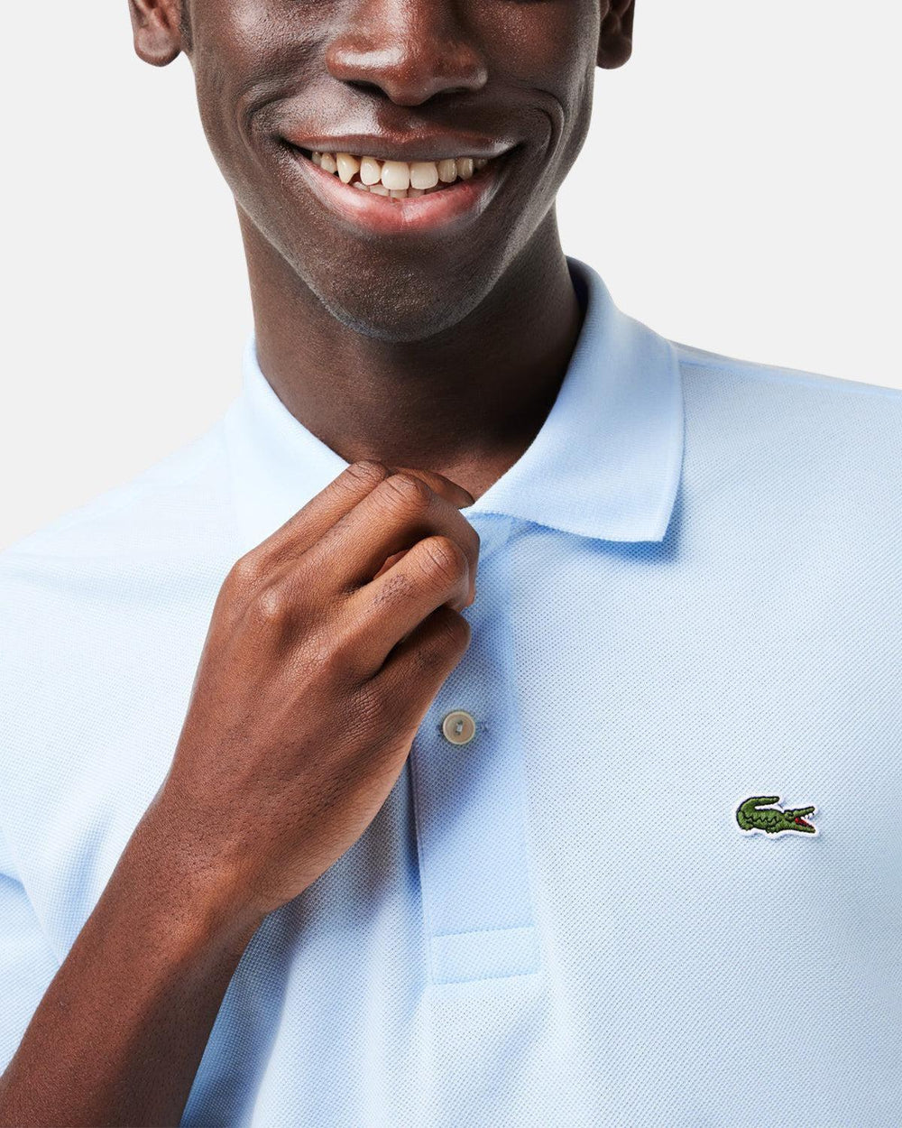 LACOSTE MENS ORIGINAL POLO SHIRT LIGHT BLUE – DESIGNER