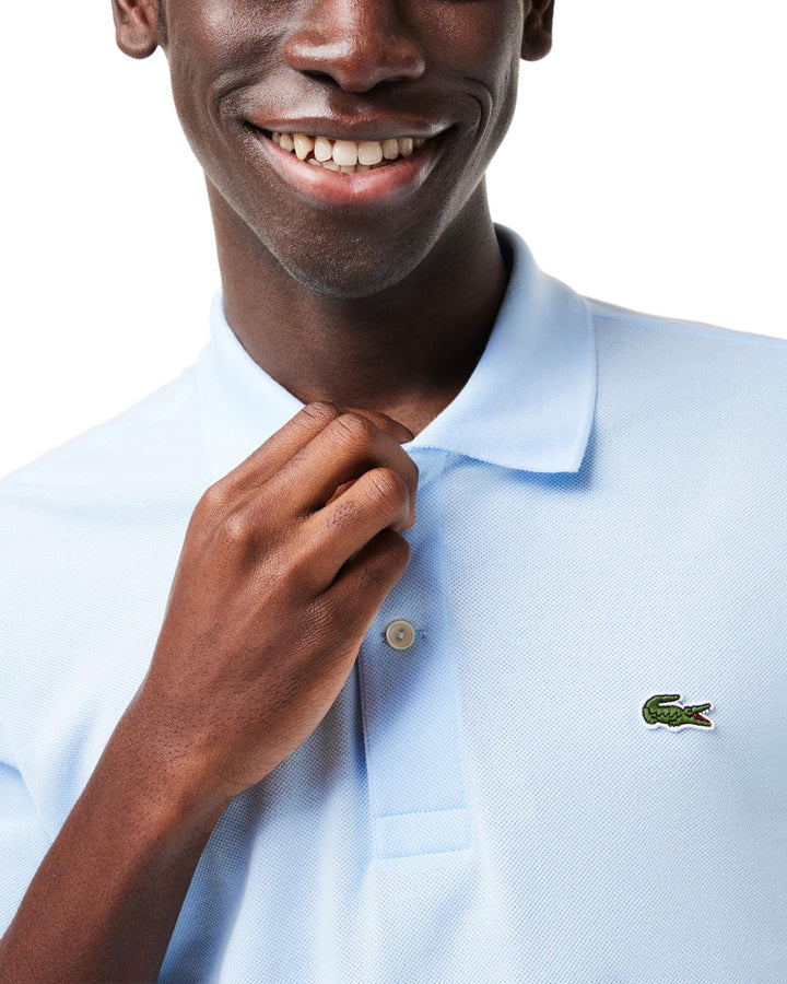 LACOSTE MENS ORIGINAL L.12.12 POLO SHIRT LIGHT BLUE-Designer Outlet Sales