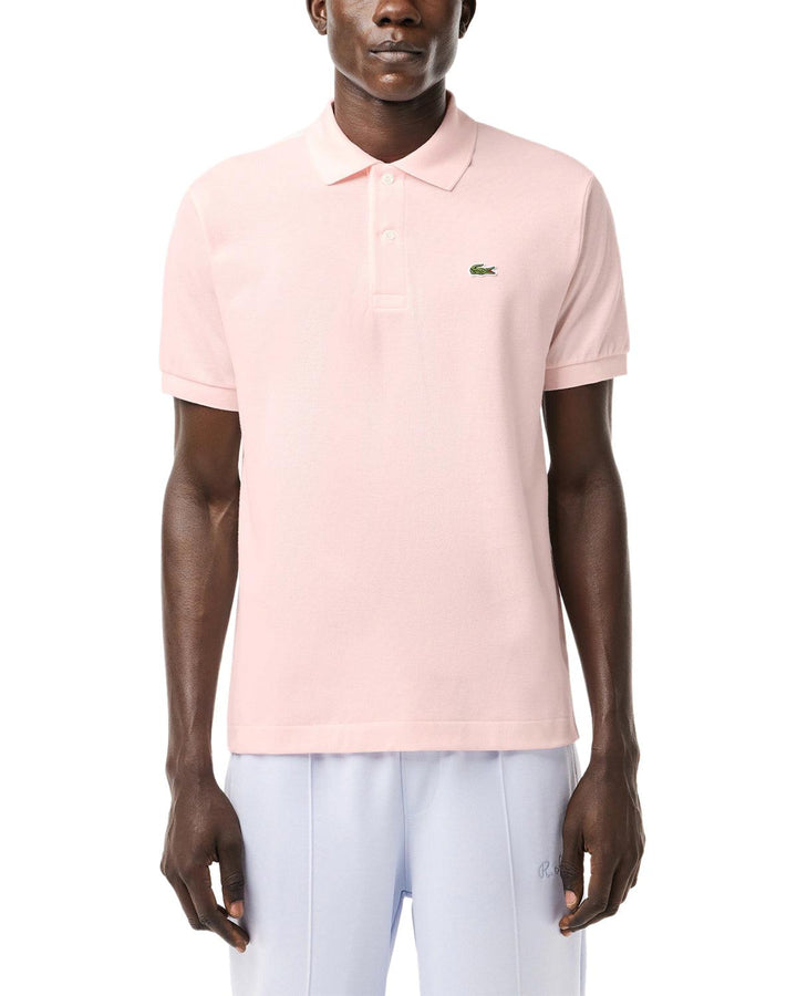 LACOSTE MENS ORIGINAL L.12.12 POLO SHIRT LIGHT PINK-Designer Outlet Sales