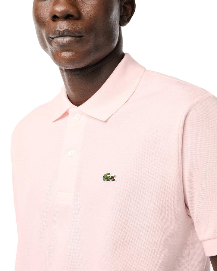 LACOSTE MENS ORIGINAL L.12.12 POLO SHIRT LIGHT PINK-Designer Outlet Sales