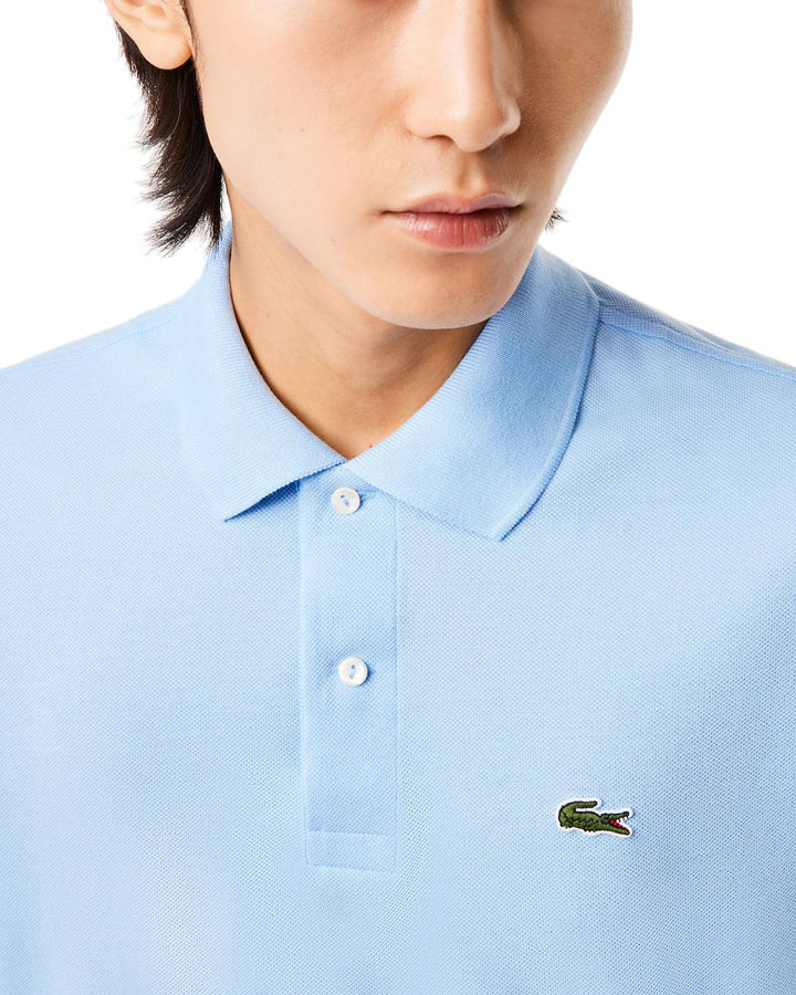 LACOSTE MENS ORIGINAL L.12.12 POLO SHIRT PALE BLUE-Designer Outlet Sales