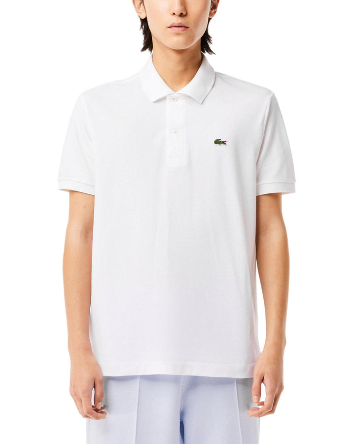 LACOSTE MENS ORIGINAL L.12.12 POLO SHIRT WHITE-Designer Outlet Sales