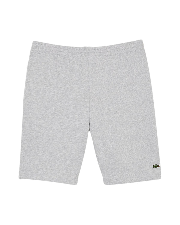 LACOSTE MENS SIGNATURE FLEECE SHORTS GREY CHINE-Designer Outlet Sales