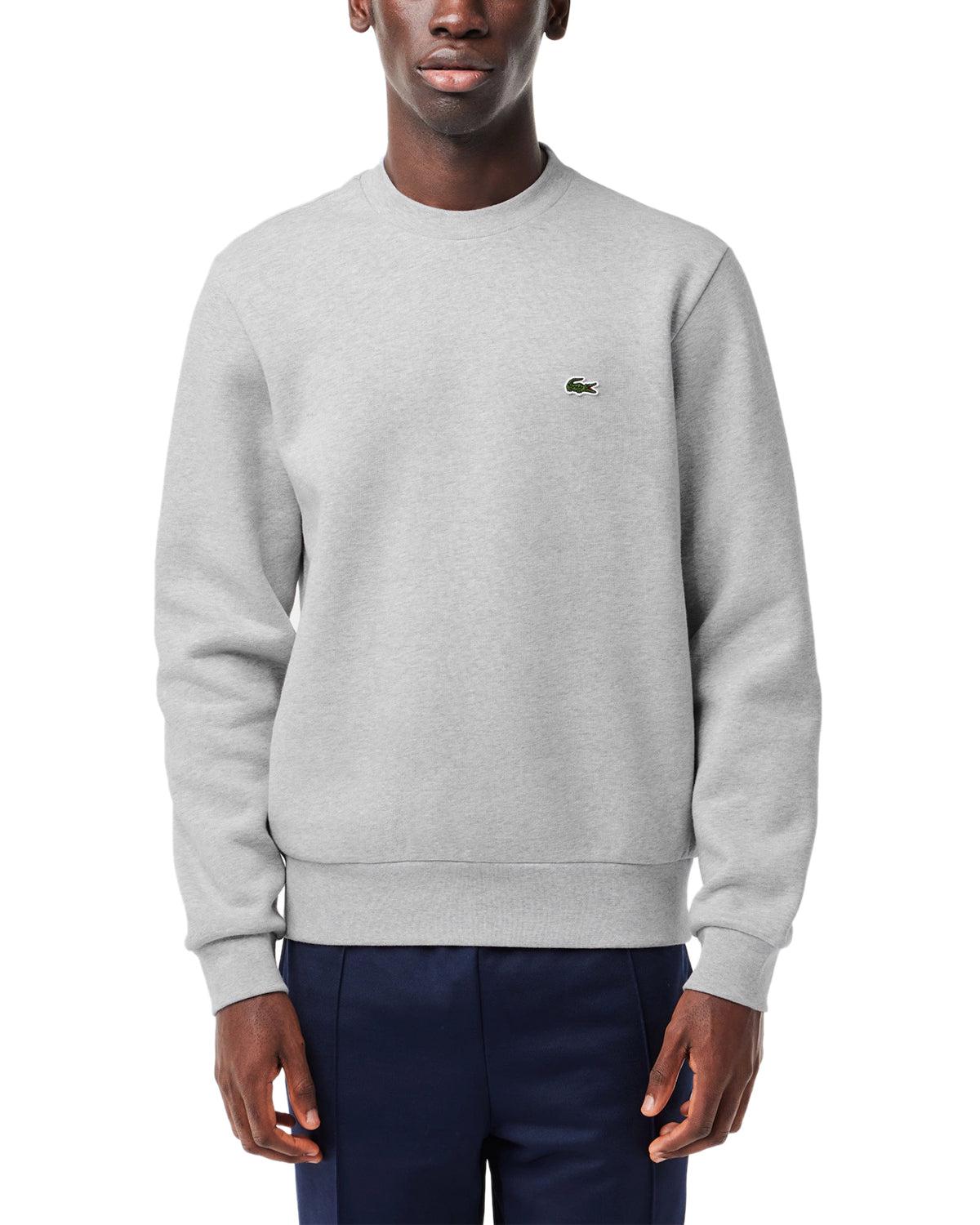 Grey lacoste sweater best sale