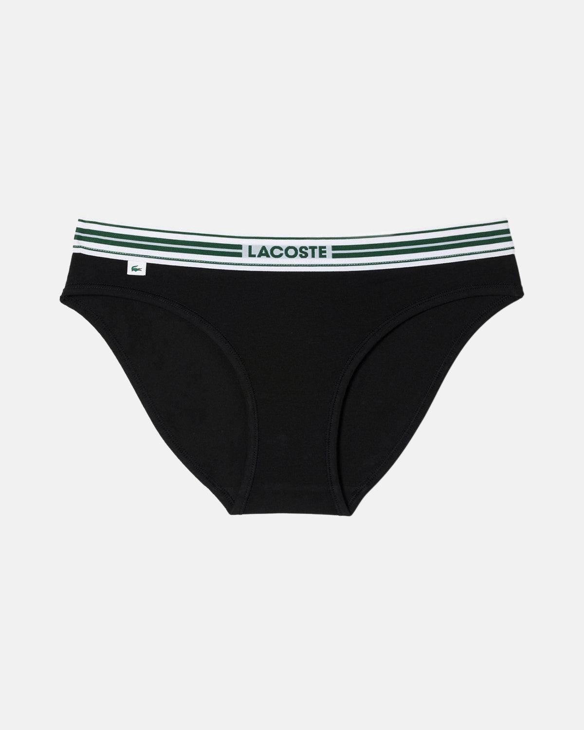 LACOSTE WOMENS HERITAGE STRETCH COTTON BRIEFS BLACK – LACOSTE WOMENS HERITAGE STRETCH COTTON BRIEFS BLACK-8F1333-031-XS | Studio DOS by Designer Outlet Sales