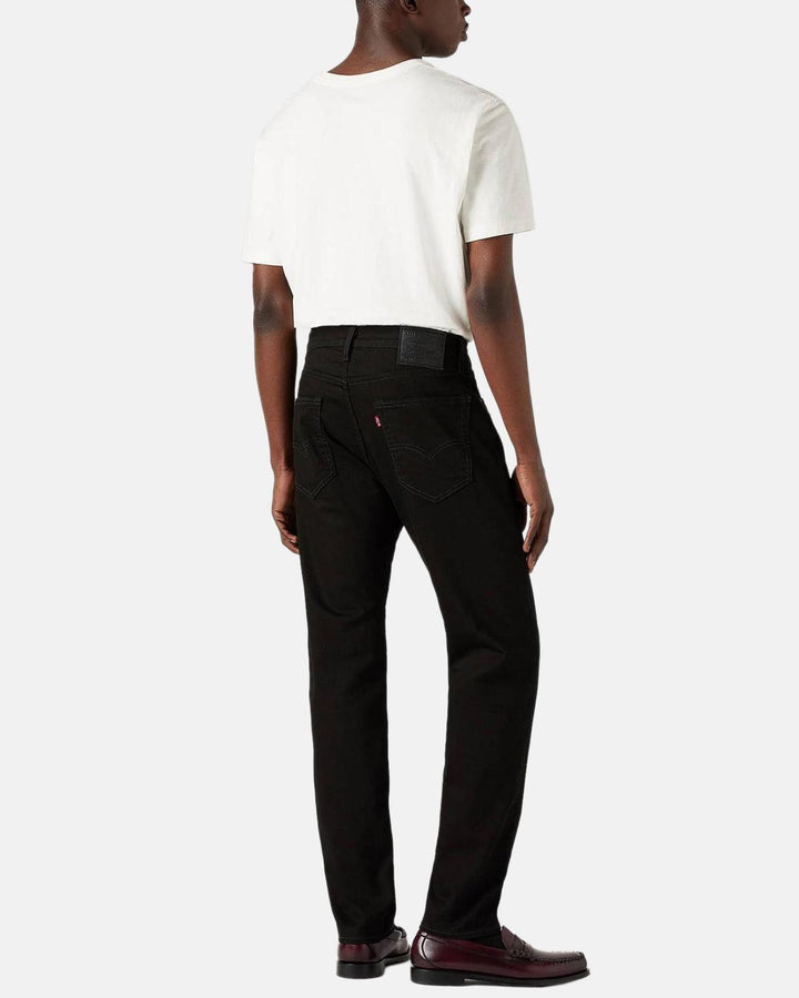 LEVIS MENS 502 TAPPERED JEANS NIGHTSHINE BLACK-Designer Outlet Sales