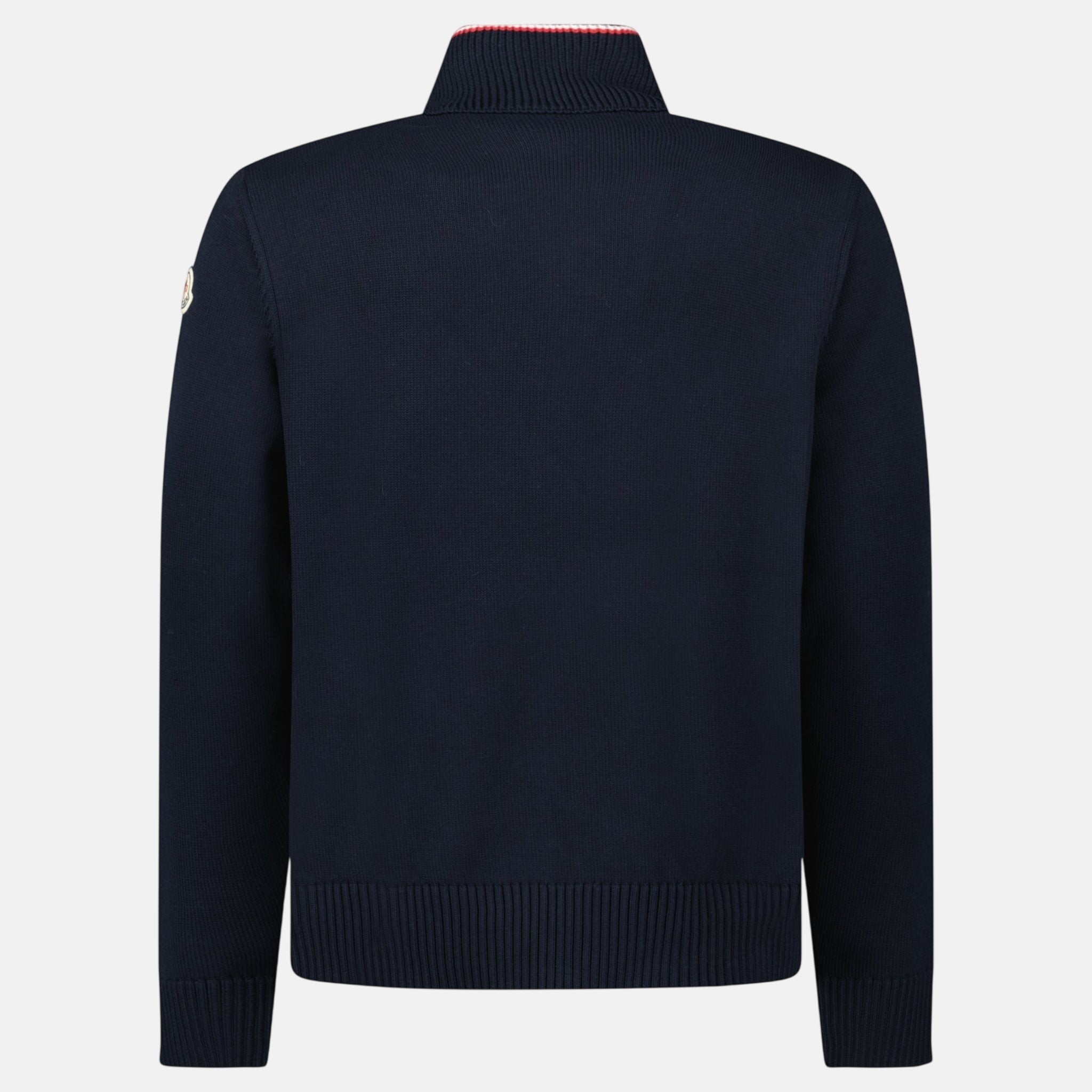 Moncler Down - Panelled Cotton Cardigan Navy – G32 | Studio DOS by Designer Outlet Sales