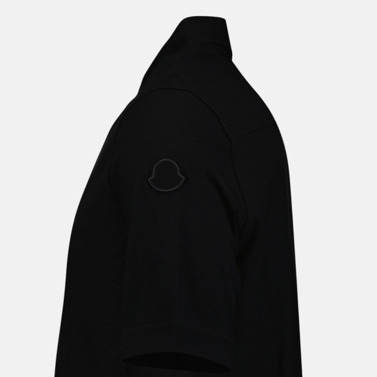 Moncler Edit Short Sleeve Polo Shirt Black – G11 | Studio DOS by Designer Outlet Sales