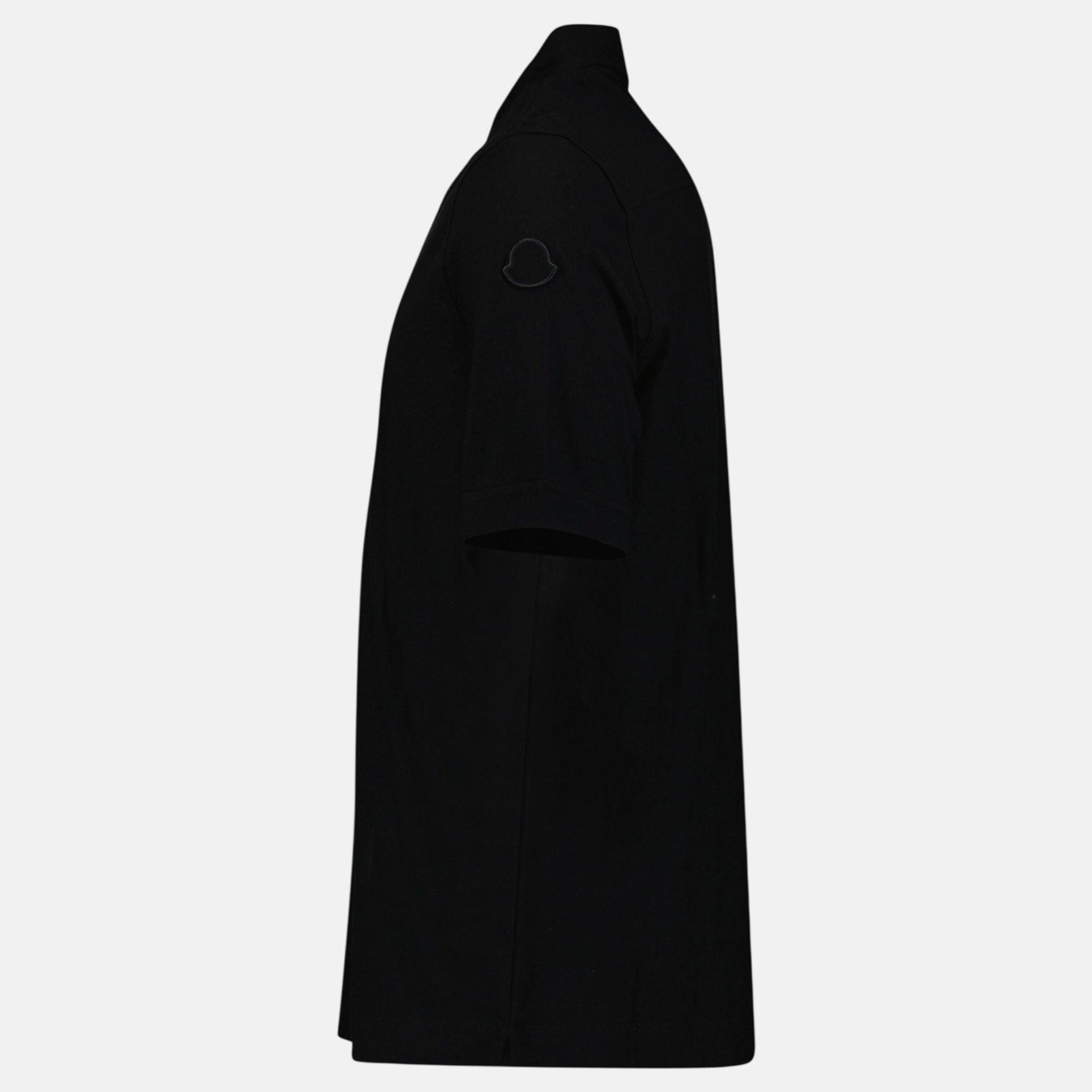 Moncler Edit Short Sleeve Polo Shirt Black – G11 | Studio DOS by Designer Outlet Sales