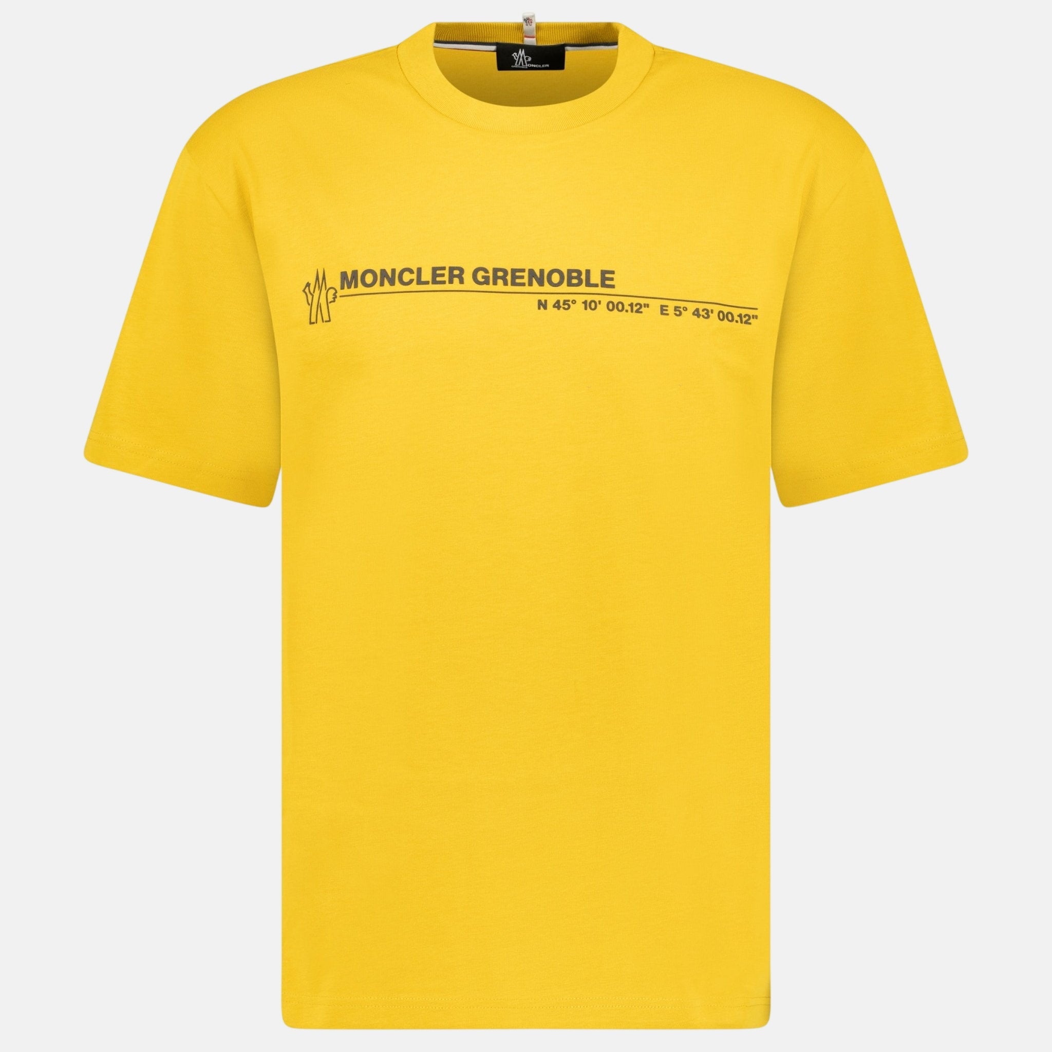 Moncler Grenoble Logo Cotton Jersey T-Shirt Yellow – A9 | Studio DOS by Designer Outlet Sales