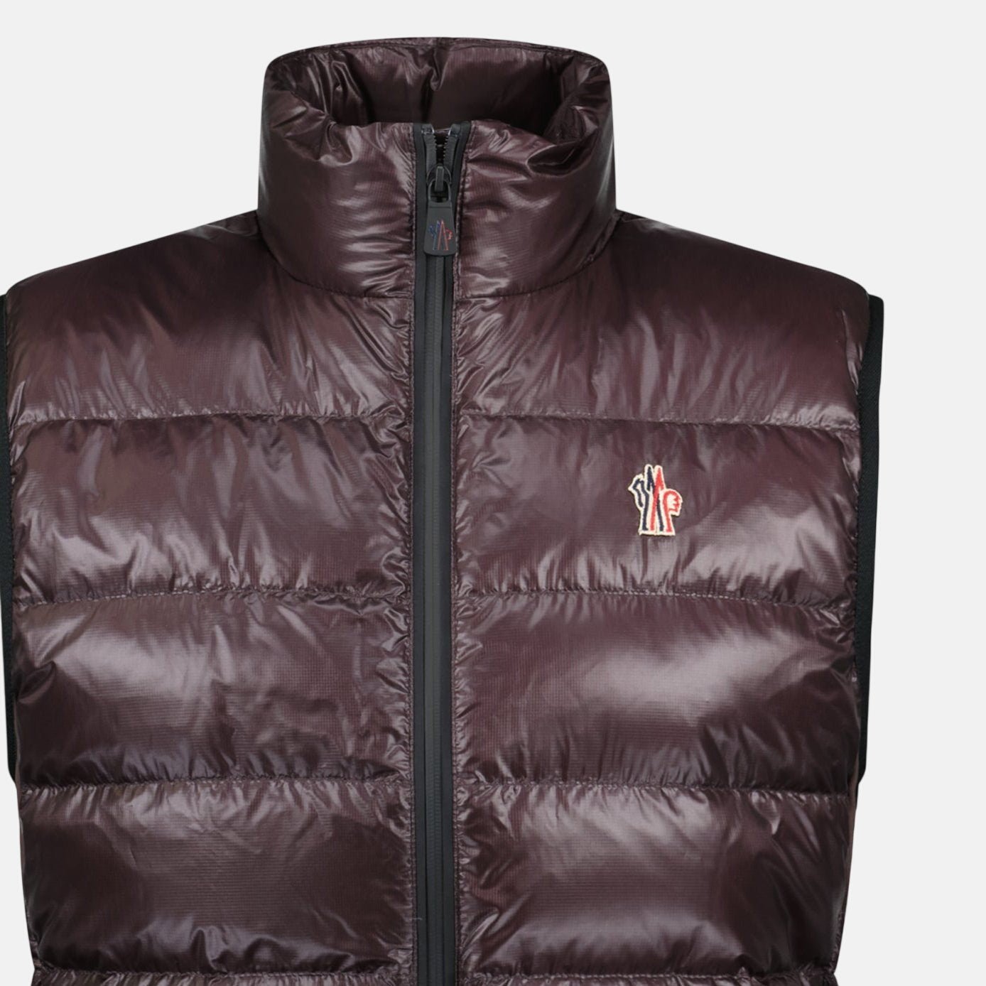 Moncler Grenoble Quilted Down Vest Gilet Brown – O14 | Studio DOS by Designer Outlet Sales