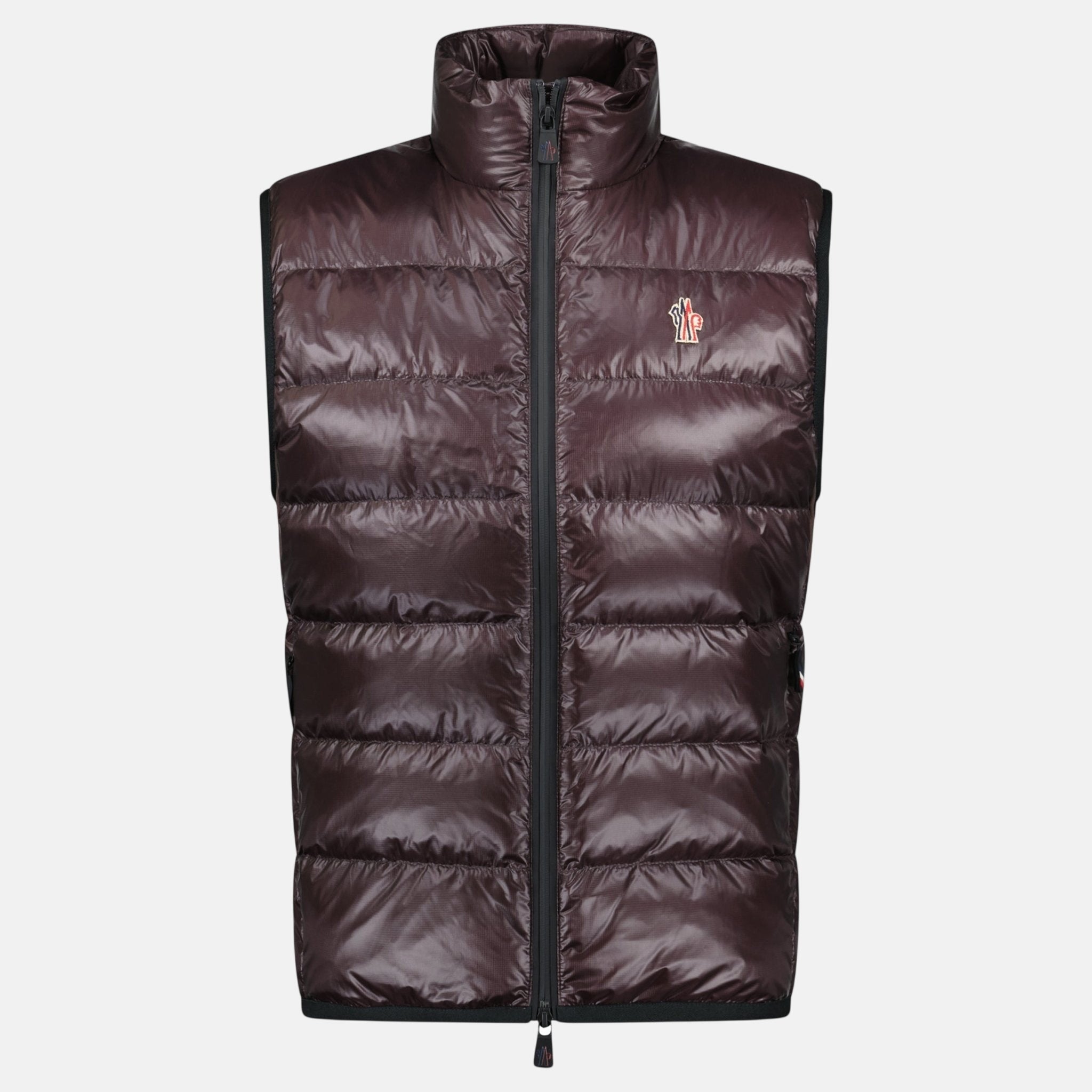 Moncler Grenoble Quilted Down Vest Gilet Brown – O14 | Studio DOS by Designer Outlet Sales