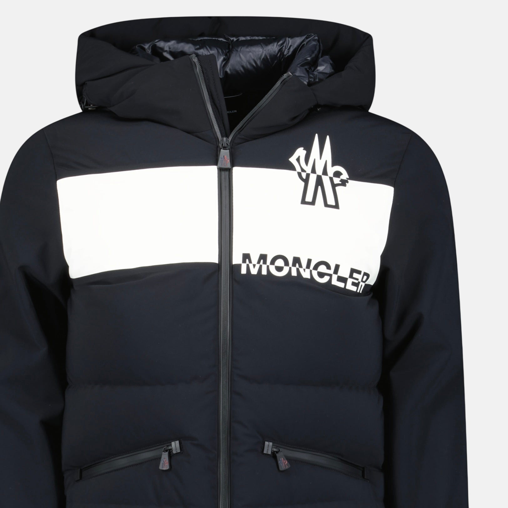 Moncler Grenoble Raised Logo Jacket Black White – Rail 4 L | Studio DOS by Designer Outlet Sales
