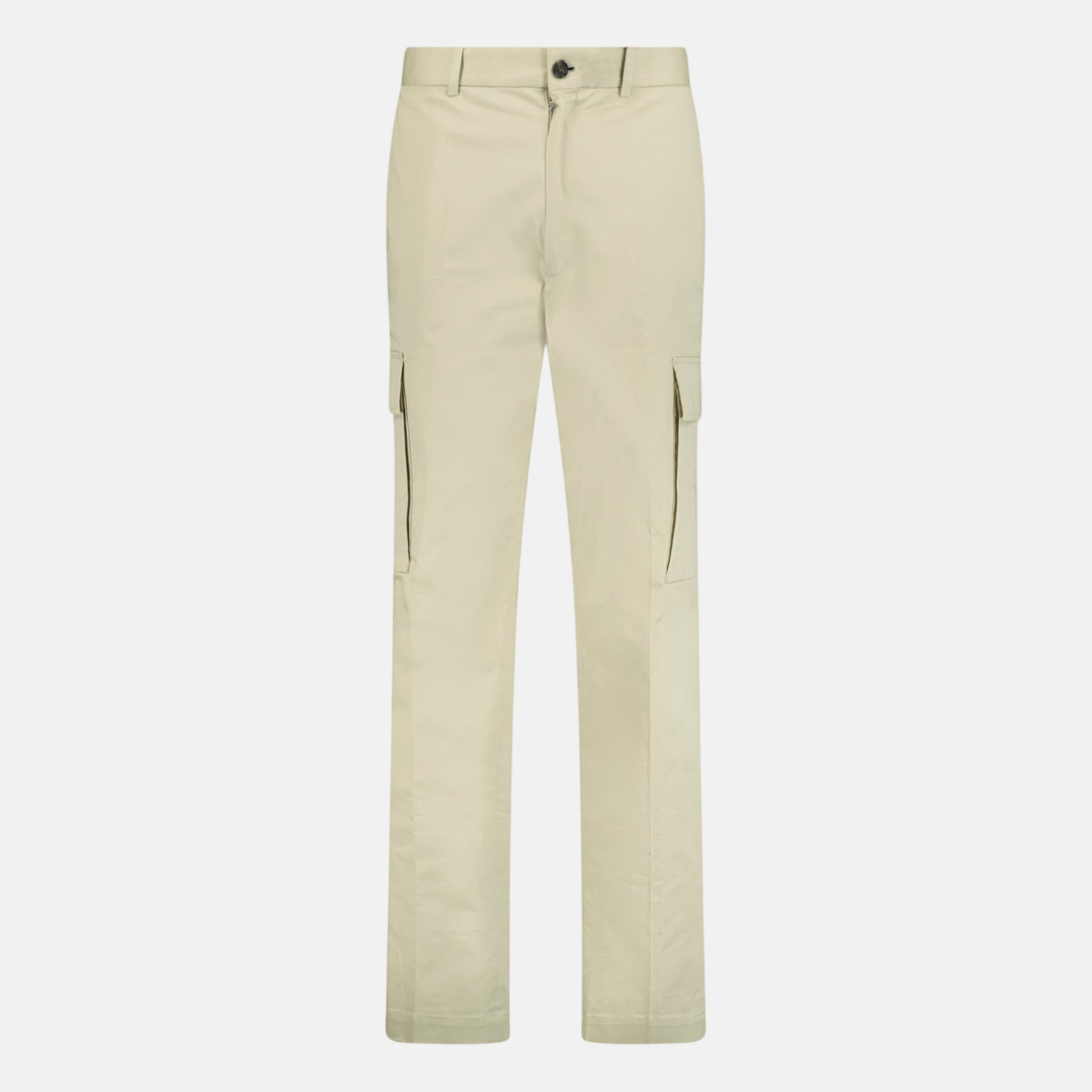 Moncler Logo Cargo Trousers Beige – A67 | Studio DOS by Designer Outlet Sales