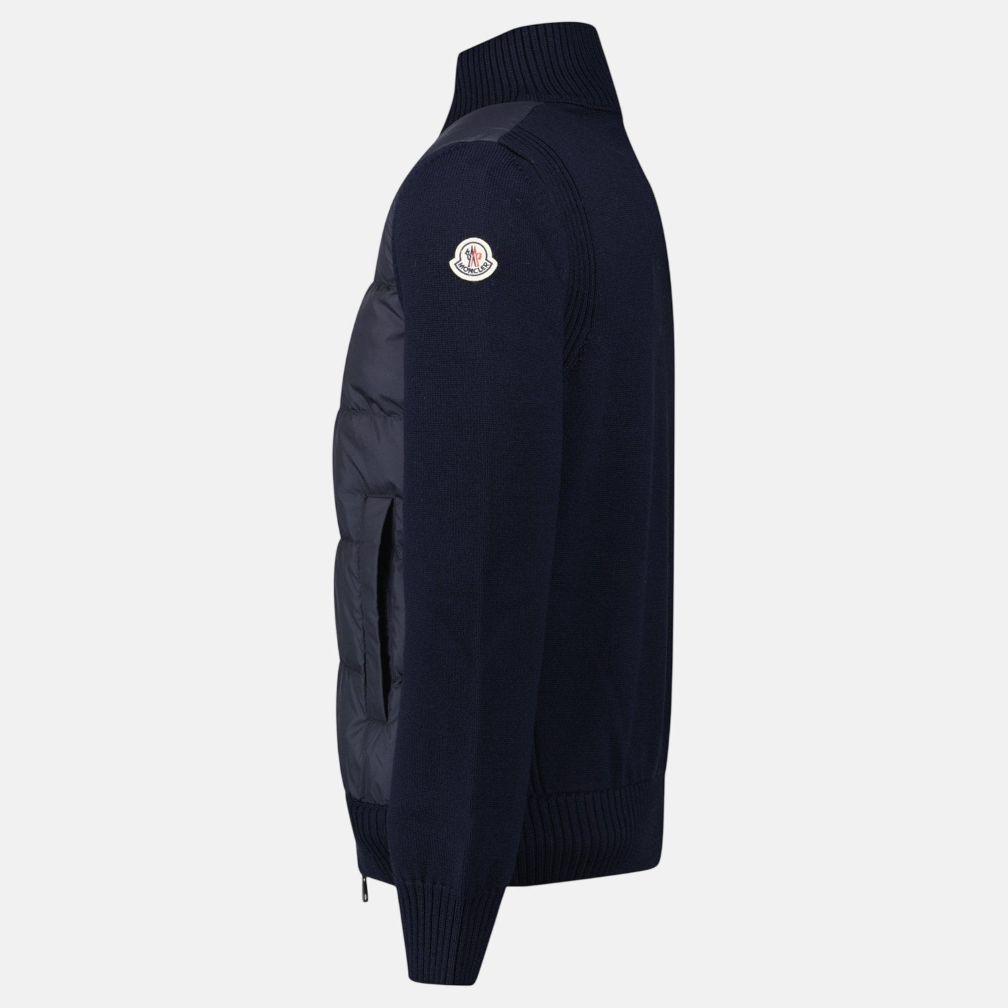 Moncler Padded Zip - Up Cardigan Navy – G31 | Studio DOS by Designer Outlet Sales