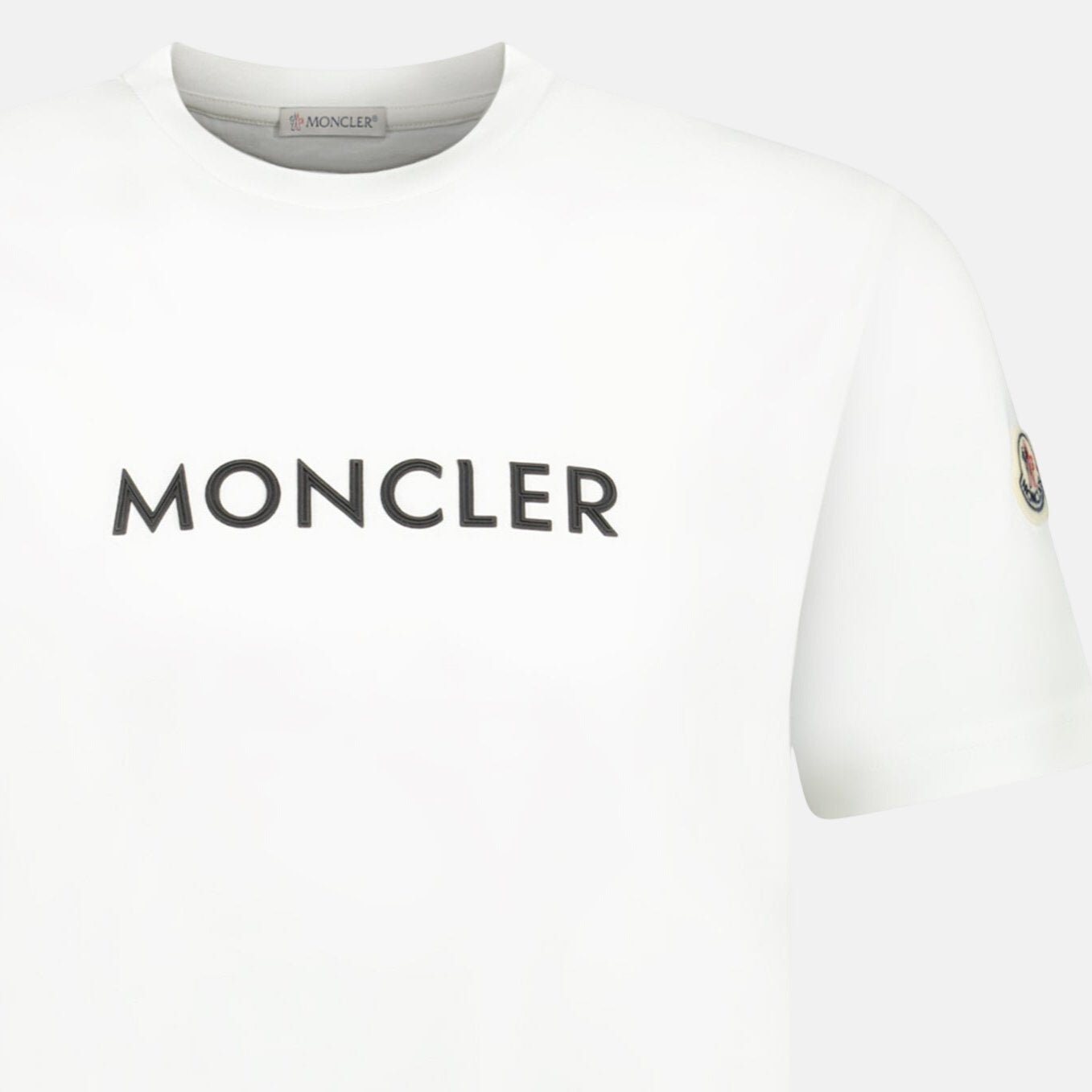 Moncler Rubber Logo Printed T-Shirt White – A14 | Studio DOS by Designer Outlet Sales