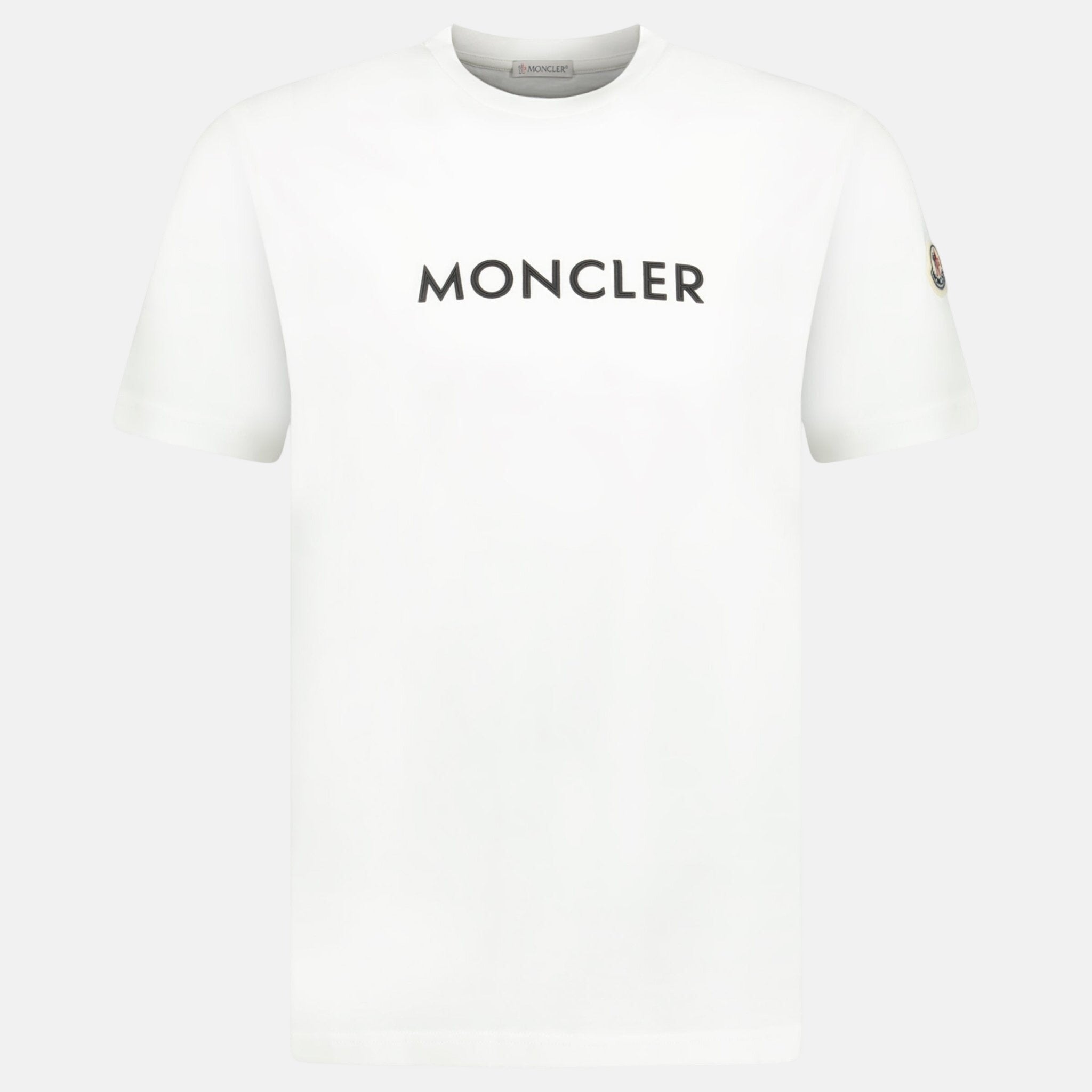 Moncler Rubber Logo Printed T-Shirt White – A14 | Studio DOS by Designer Outlet Sales