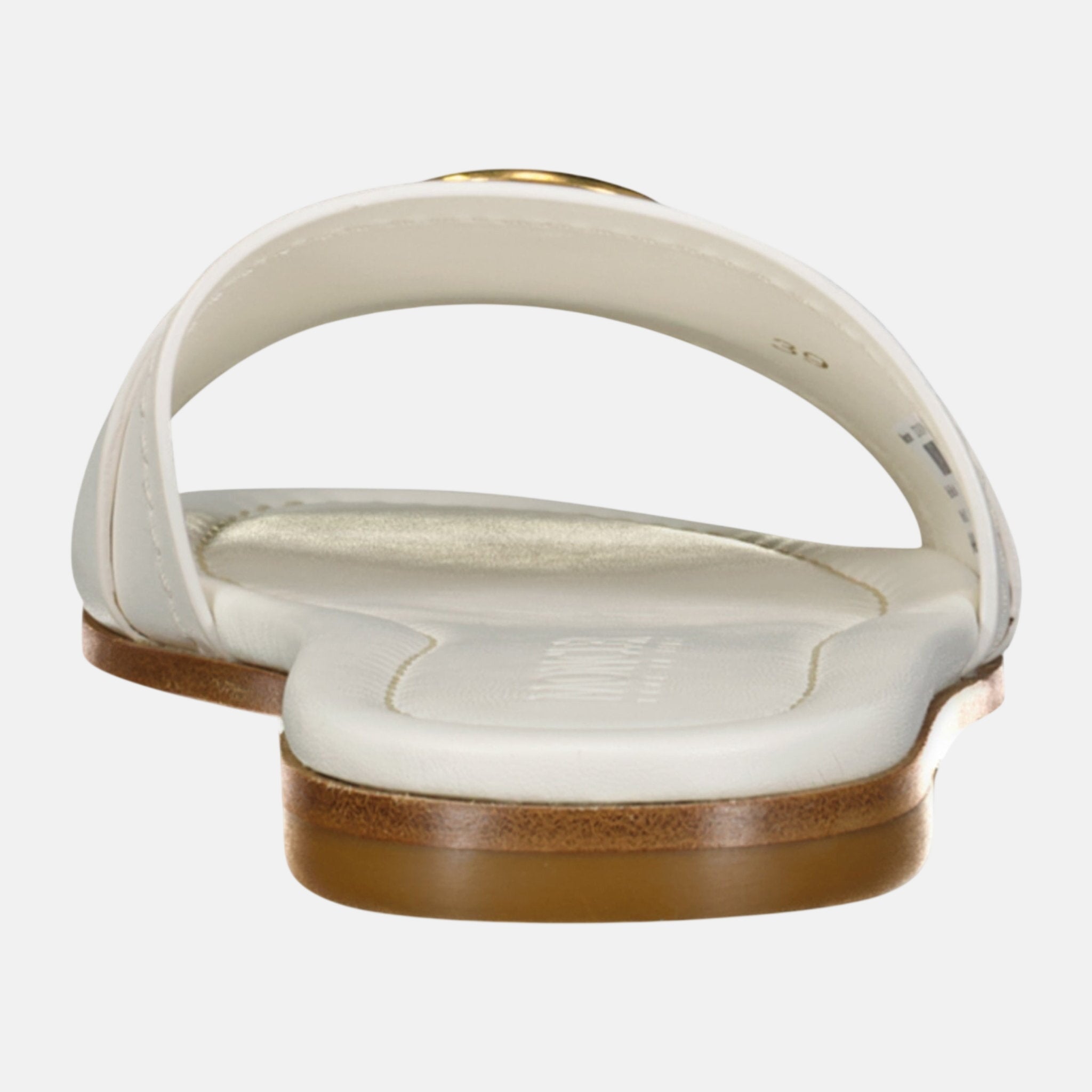 Moncler Womens Bell Slides White – D11 | Studio DOS by Designer Outlet Sales