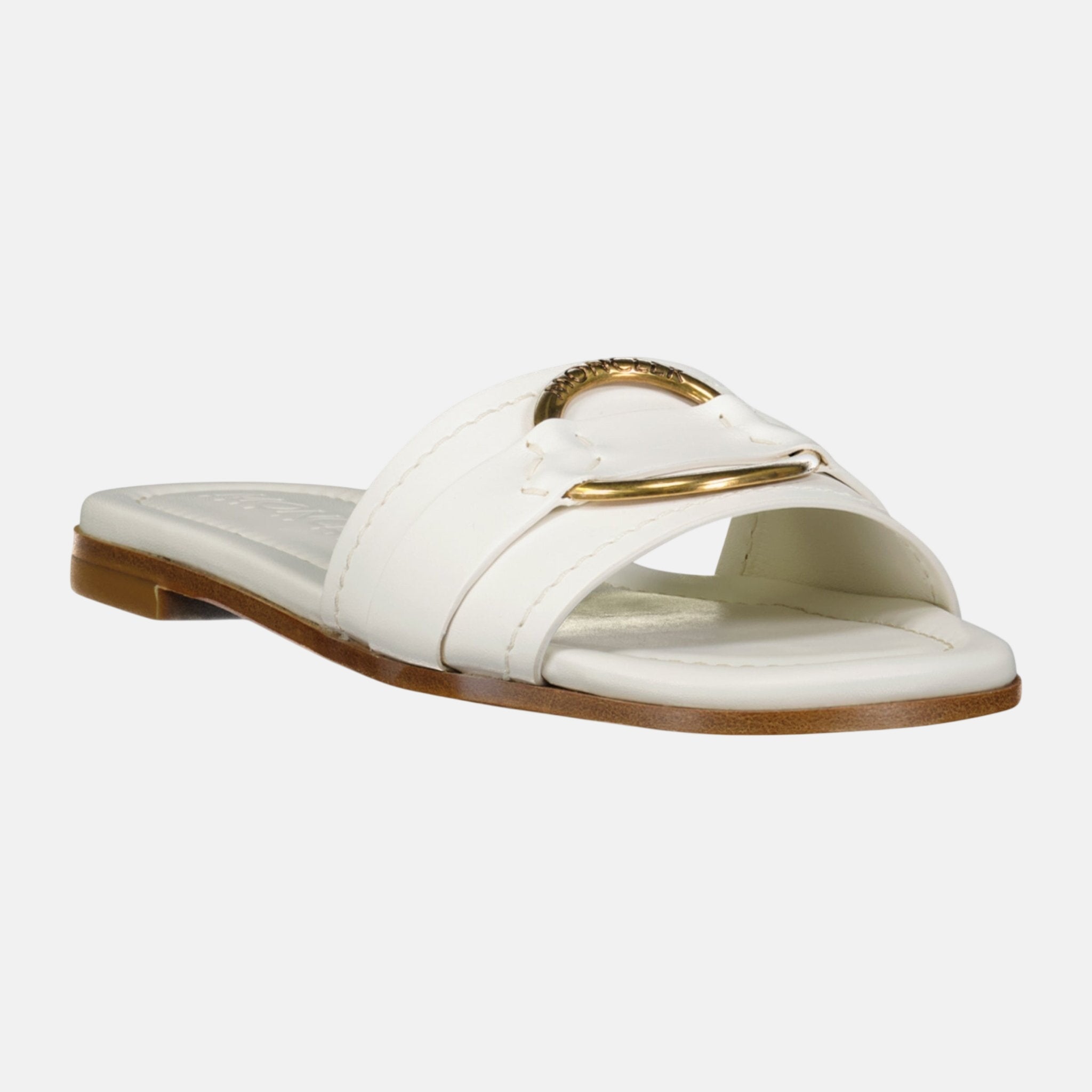 Moncler Womens Bell Slides White – D11 | Studio DOS by Designer Outlet Sales