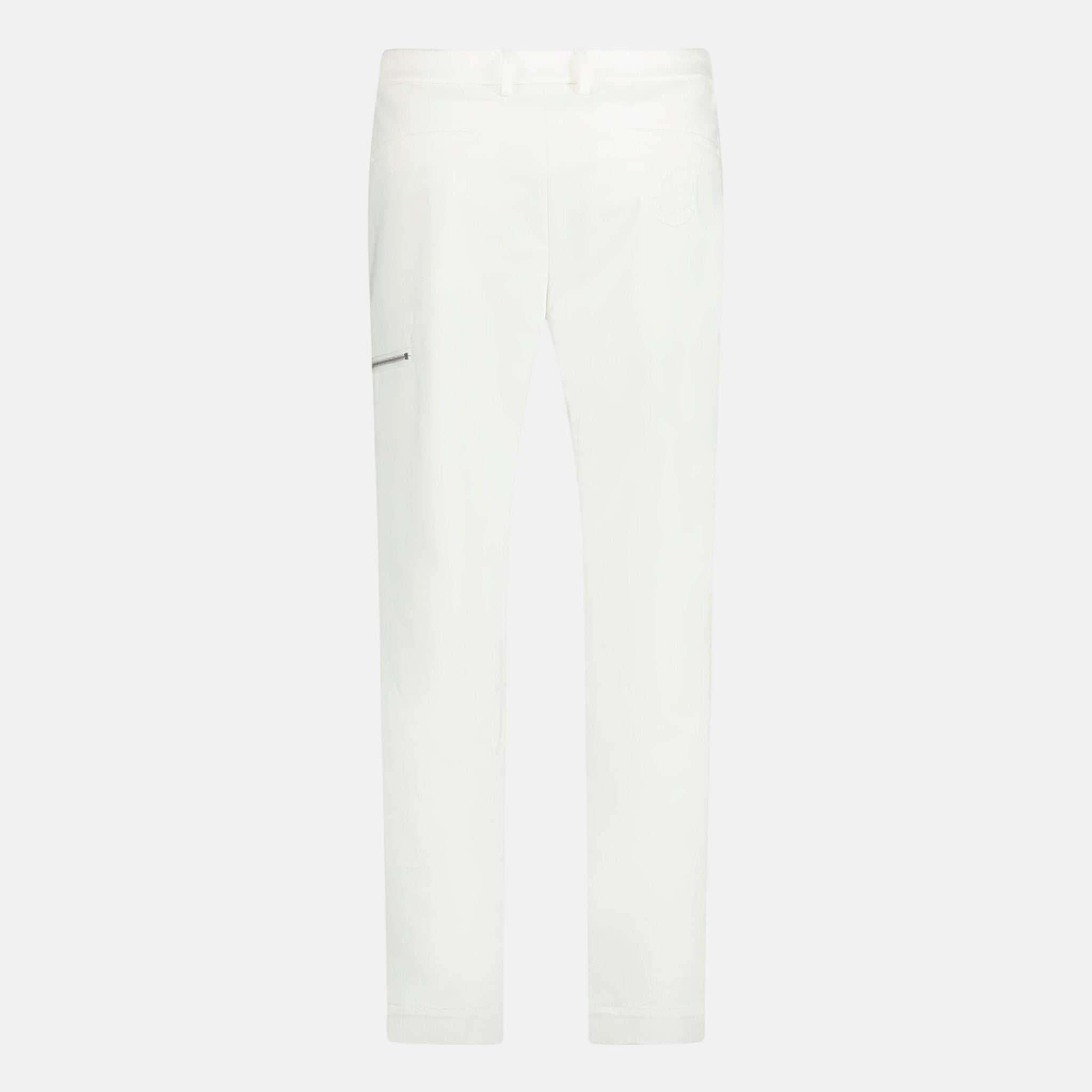 Moncler Zip Trousers White – A43 | Studio DOS by Designer Outlet Sales