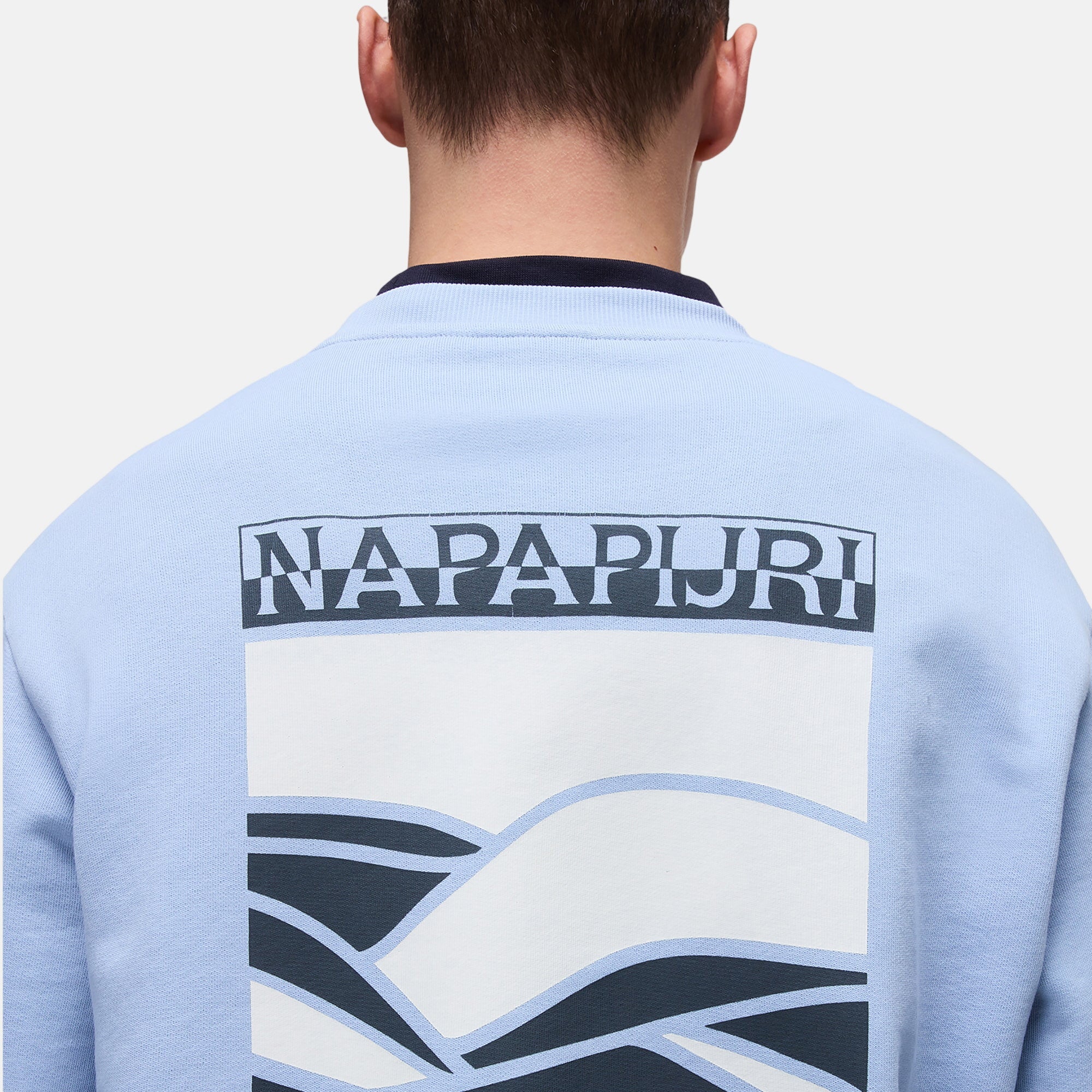 Napapijri Mens Sovana Sweatshirt Light Blue – SS25152-S | Studio DOS by Designer Outlet Sales