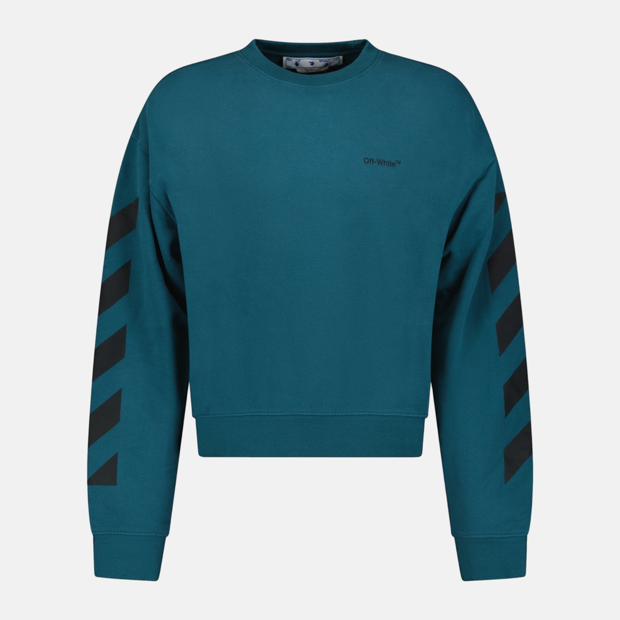 Off - White Crewneck Sweatshirt Duck Green – B24 | Studio DOS by Designer Outlet Sales
