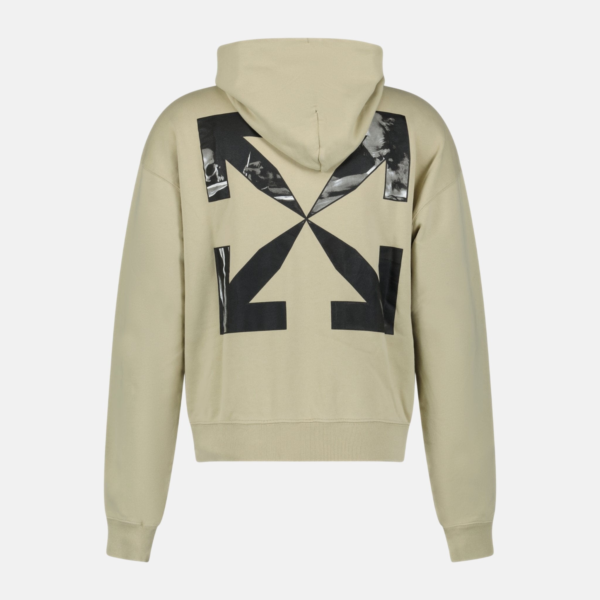 Off - White Hooded Sweatshirt Light Beige – A13 | Studio DOS by Designer Outlet Sales