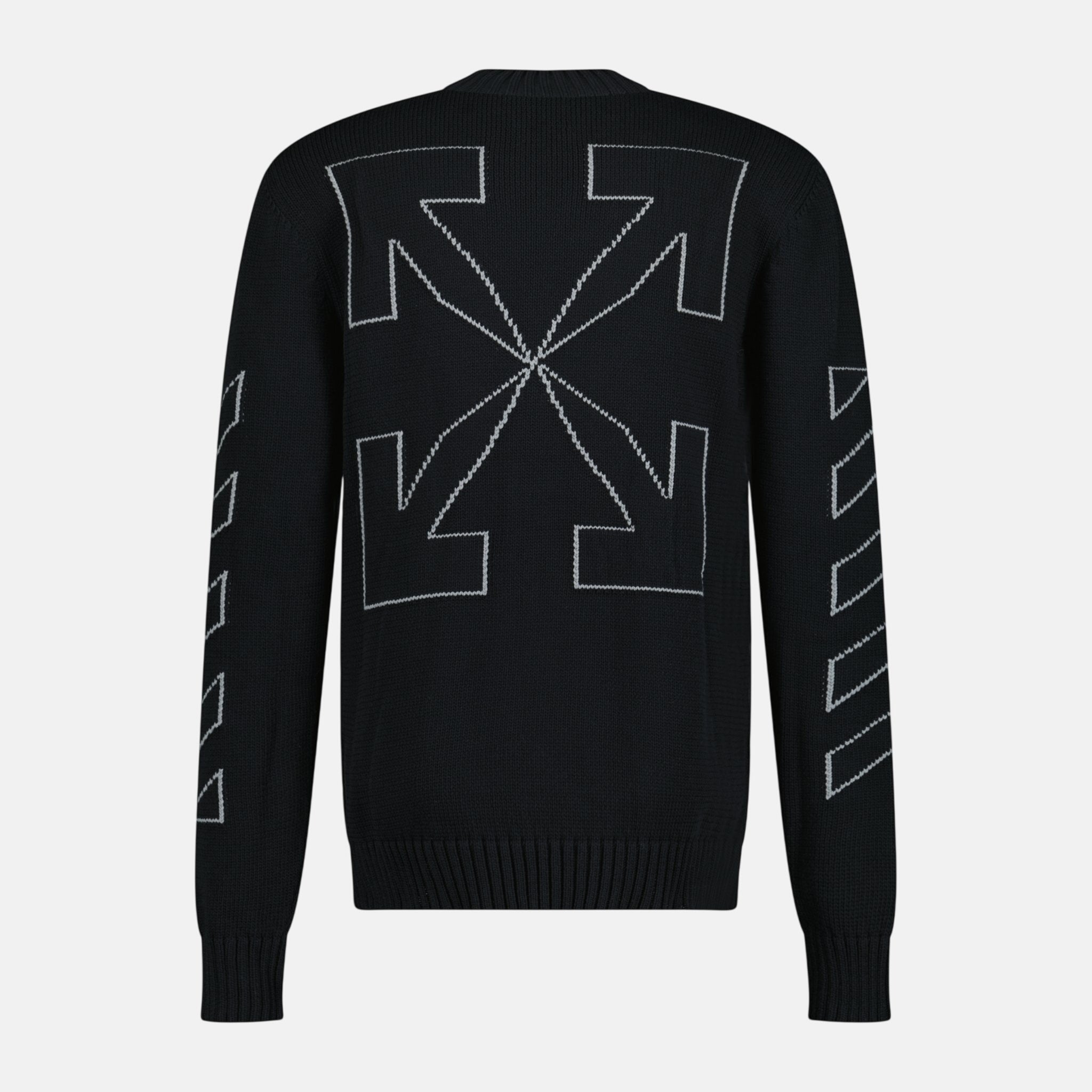 Off - White Knitted Jumper Black – A68 | Studio DOS by Designer Outlet Sales