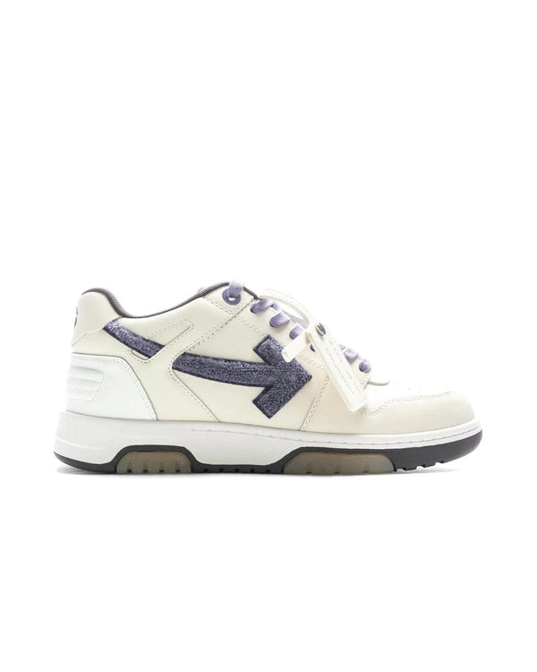 OFF-WHITE MENS OUT OF OFFICE COLLEGE TRAINERS OFF WHITE PURPLE-Designer Outlet Sales