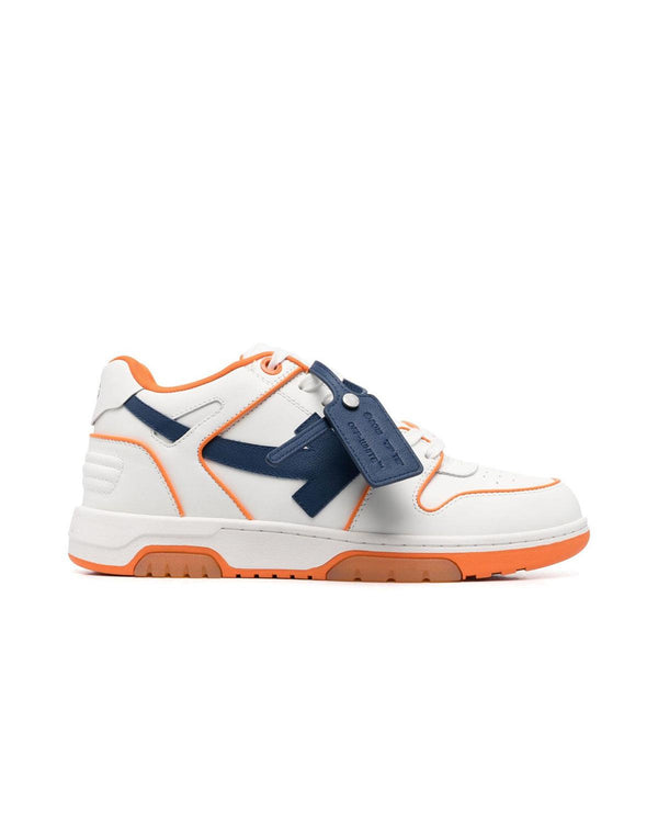 OFF-WHITE MENS OUT OF OFFICE OUTLINED TRAINERS ORANGE PURPLE-Designer Outlet Sales