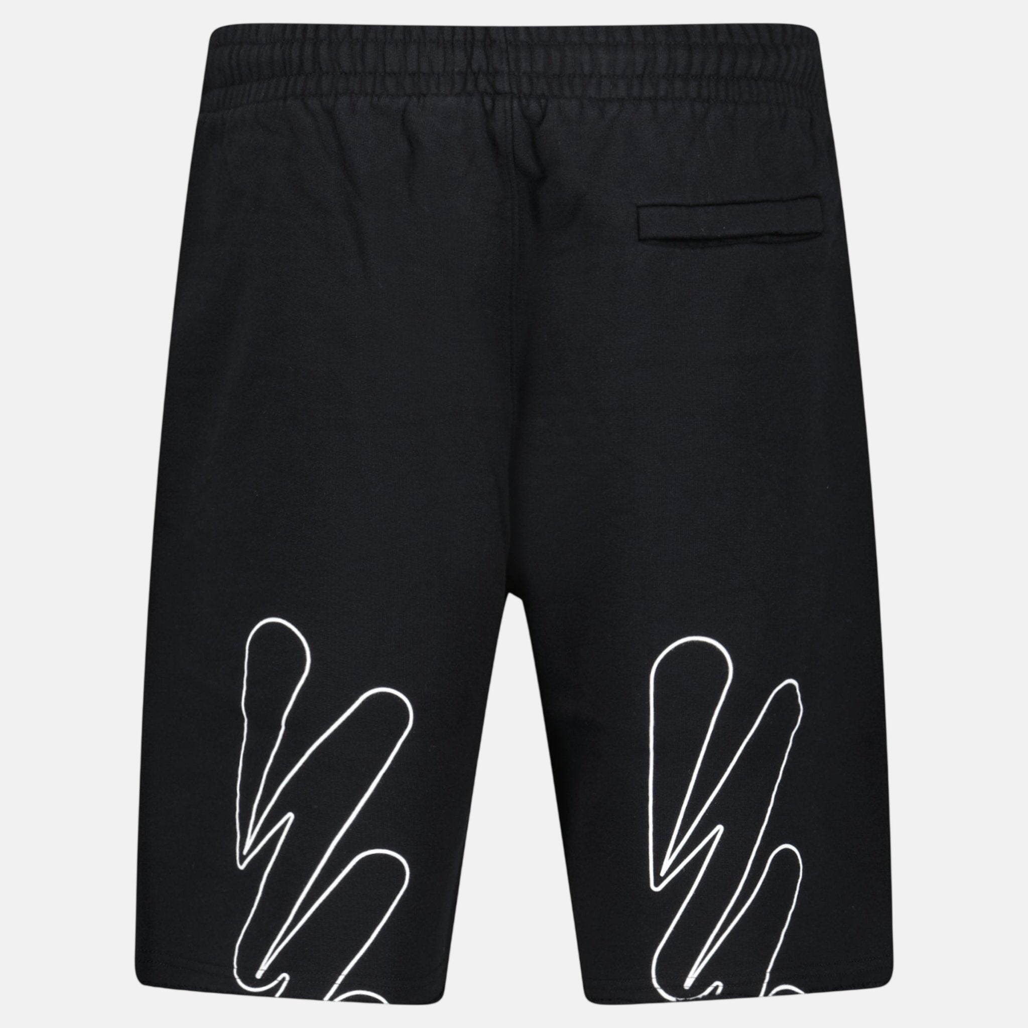 Off - White Wave Cotton Sweat Shorts Black – B12 | Studio DOS by Designer Outlet Sales