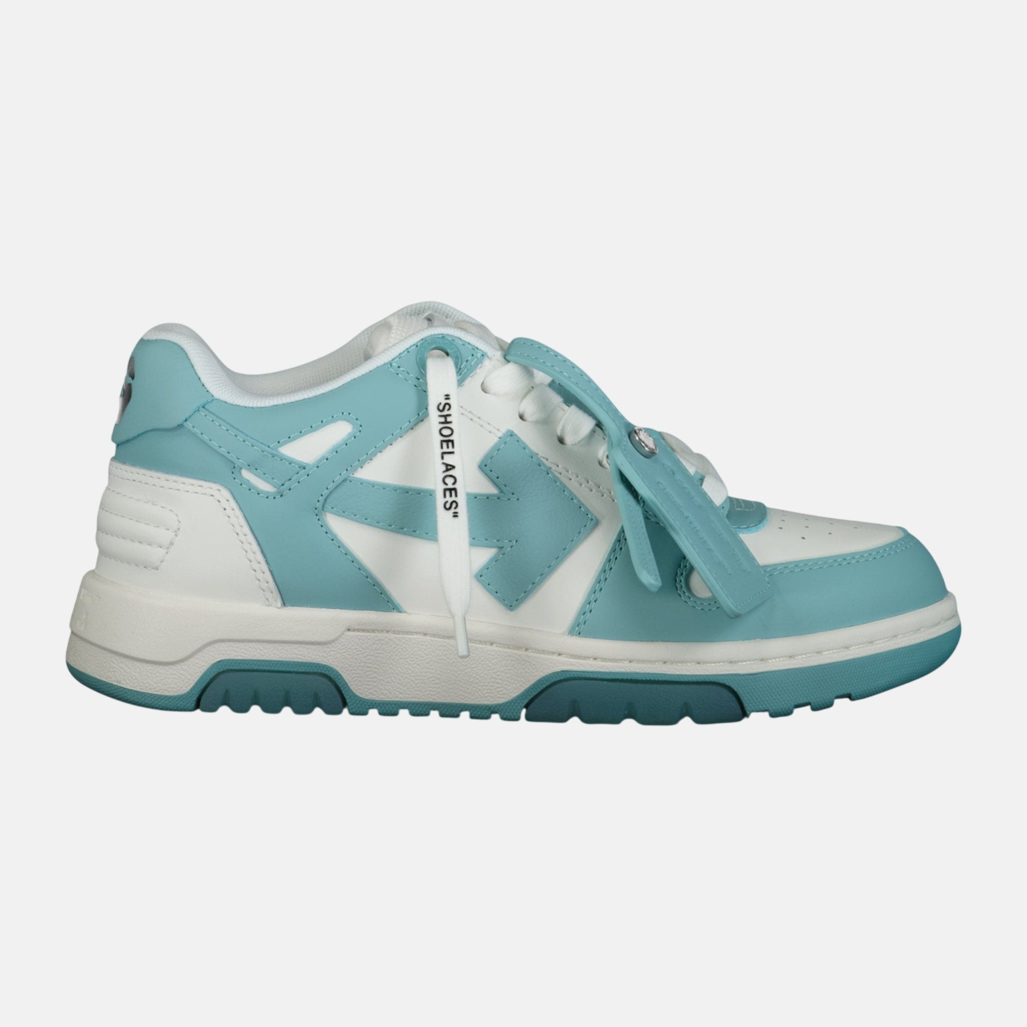 Off - White Womens Out Of Office Calf Leather Trainer White Celadon Blue – G1 | Studio DOS by Designer Outlet Sales