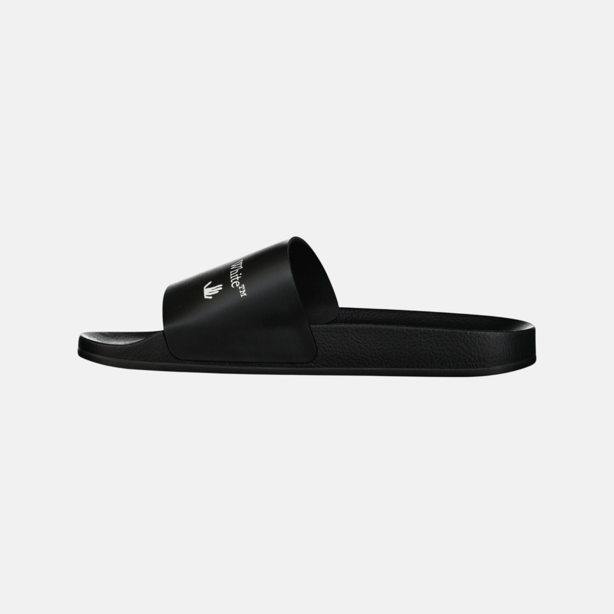 Off - White Womens White Drowning Man Sliders Black – G5 | Studio DOS by Designer Outlet Sales