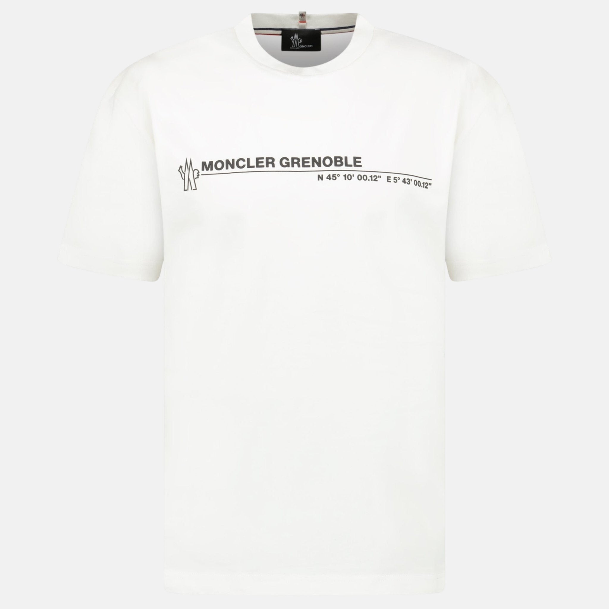 Moncler Grenoble Logo Cotton Jersey T-Shirt White