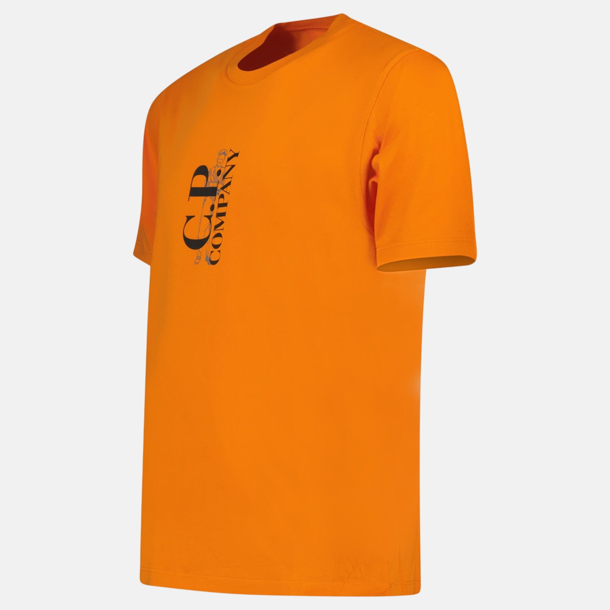 CP Company 30/1 Sailor Logo T-Shirt Russet Orange
