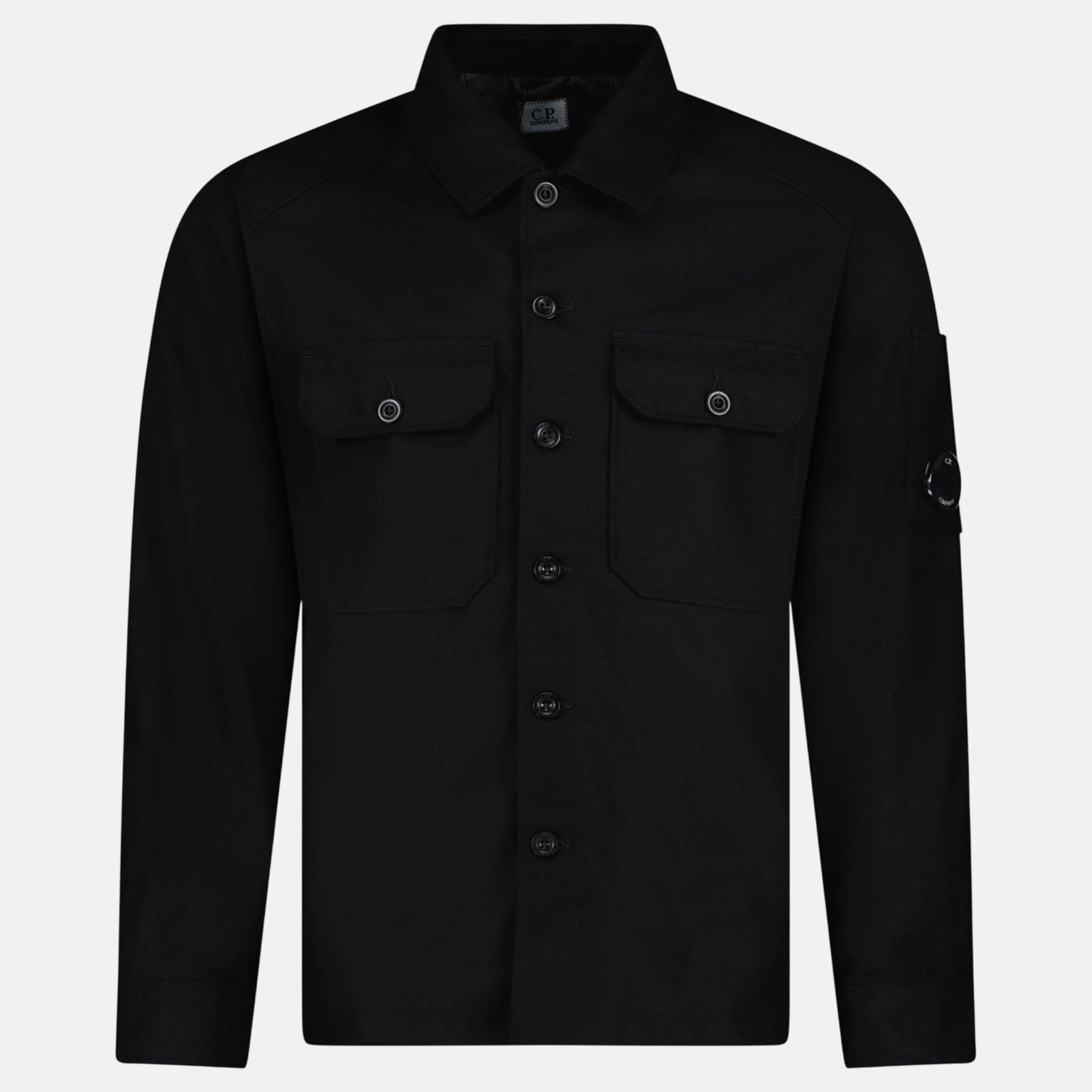 CP Company Felt Lens Overshirt Black