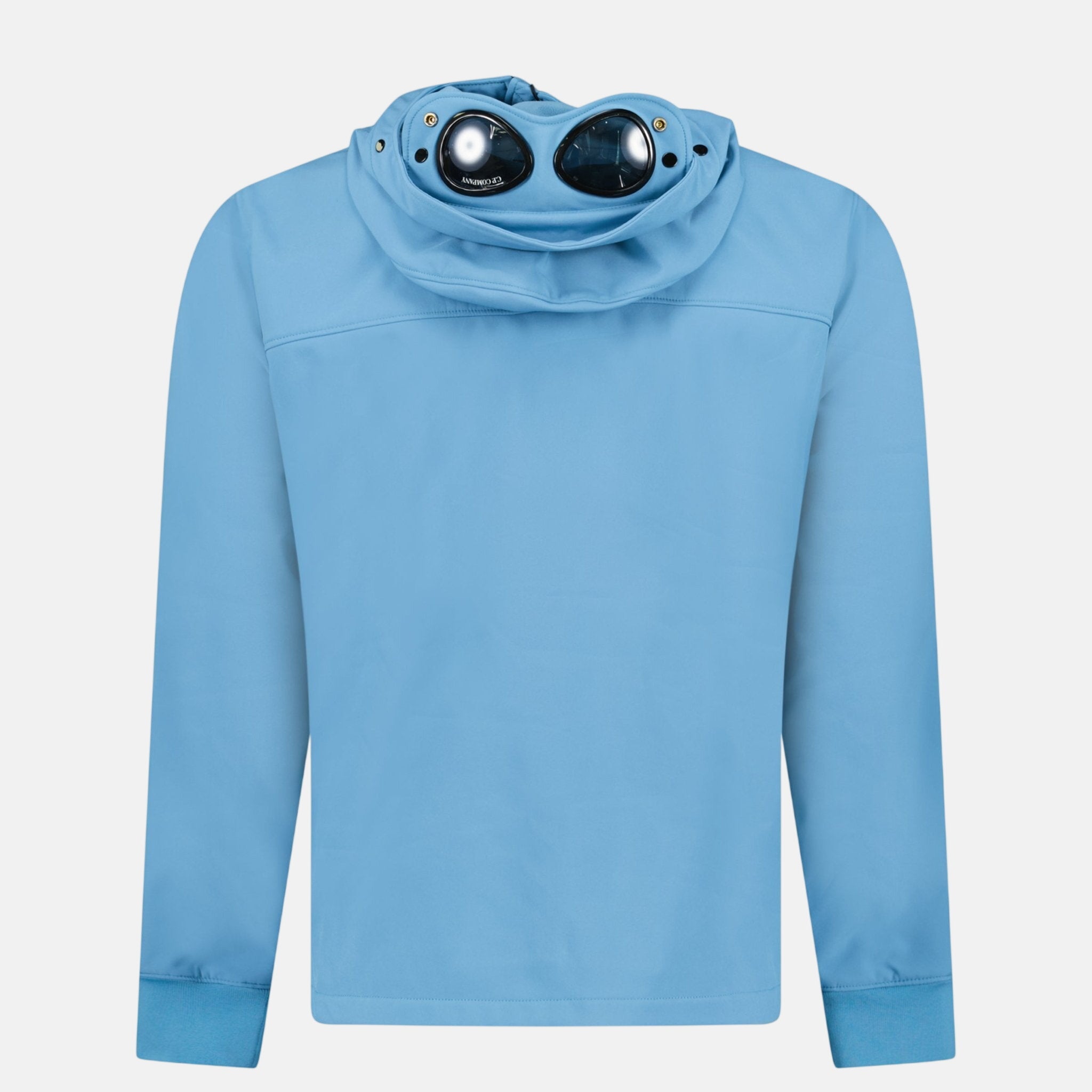CP Company Shell-R Fleece Goggle Jacket Aegean Blue