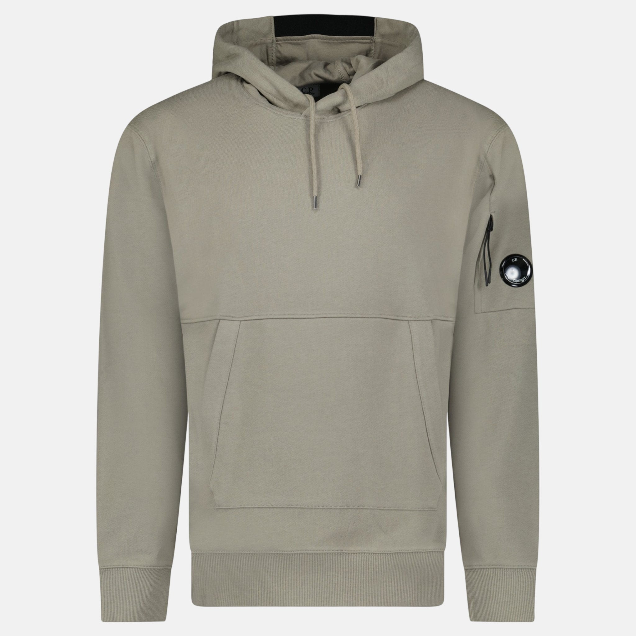 CP Company Micro Lens Diagonal Raised Hoodie Fallen Rock