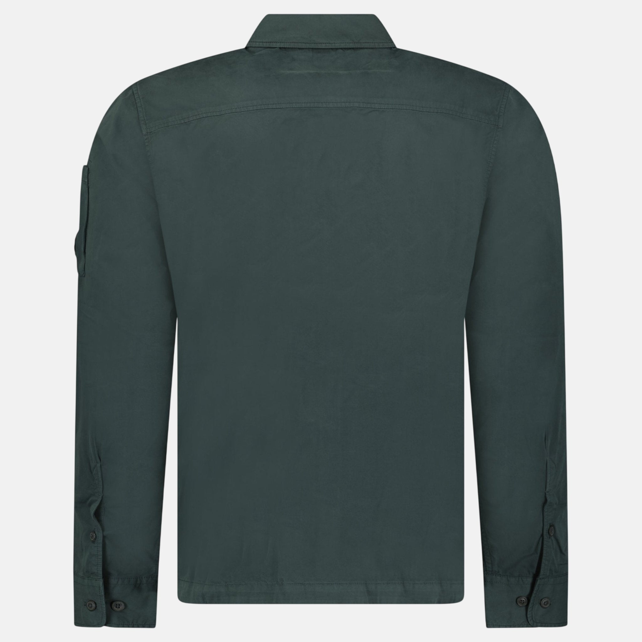 CP Company Lens Zip-Up Overshirt Dark Shadow