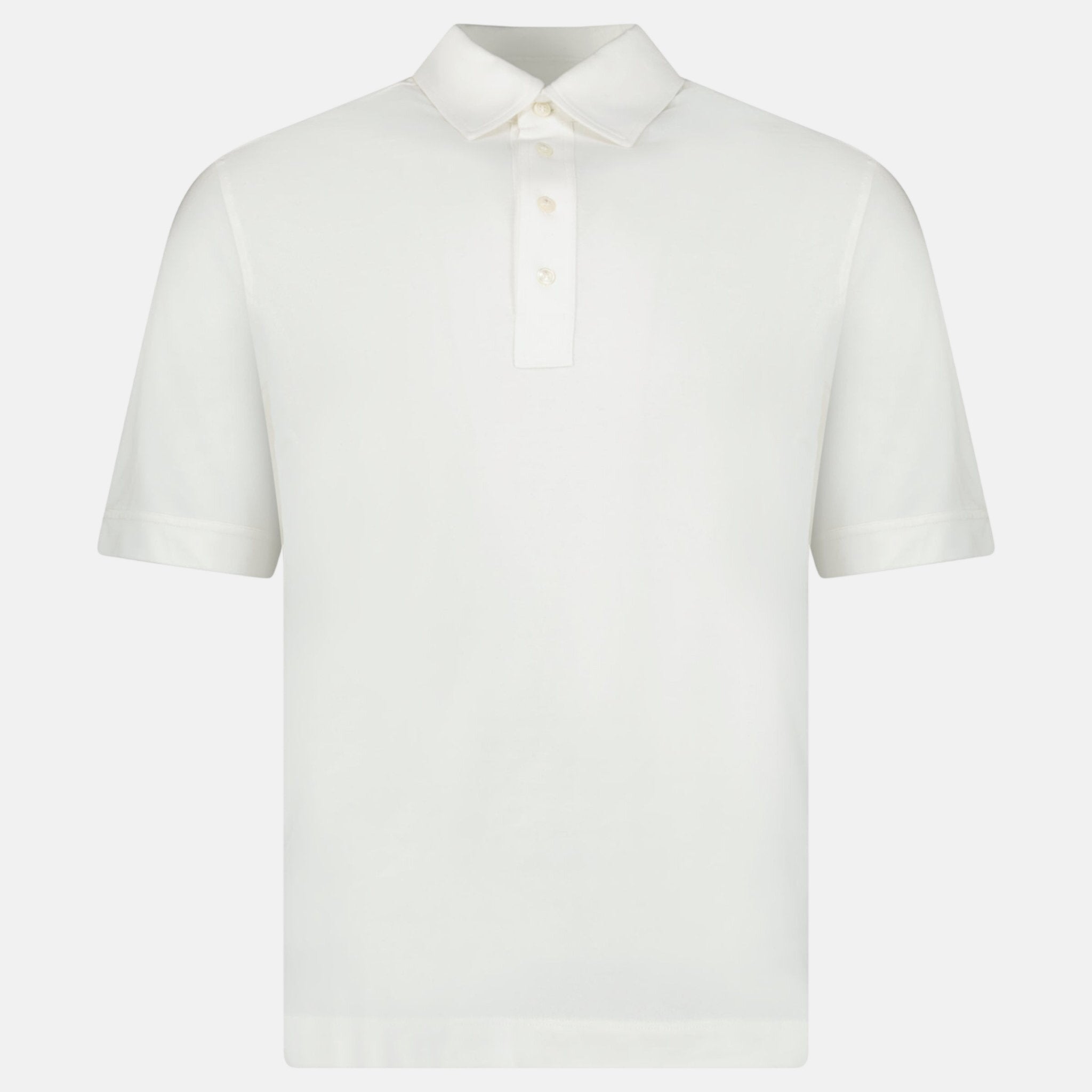 Moncler Edit Short Sleeve Polo Shirt White